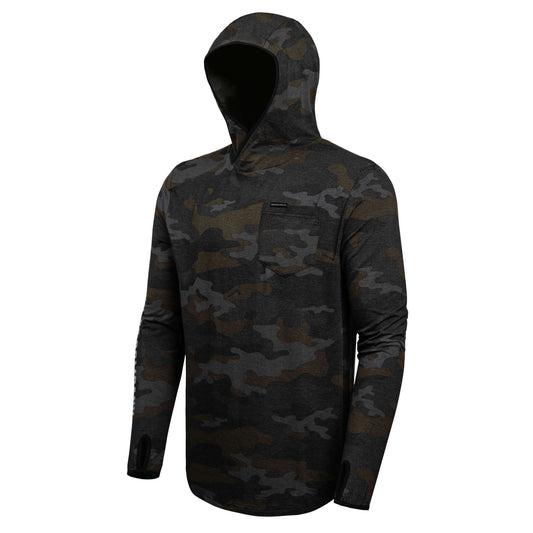 SUN RIVER BAMBOO HOODIE - DARK MKC CAMO