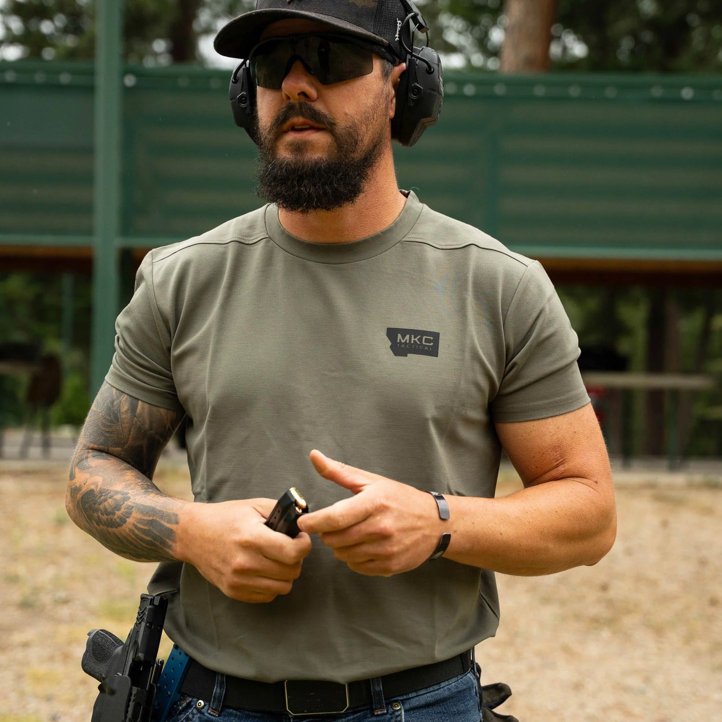 RANGE DAY PERFORMANCE SHORT SLEEVE - OD GREEN
