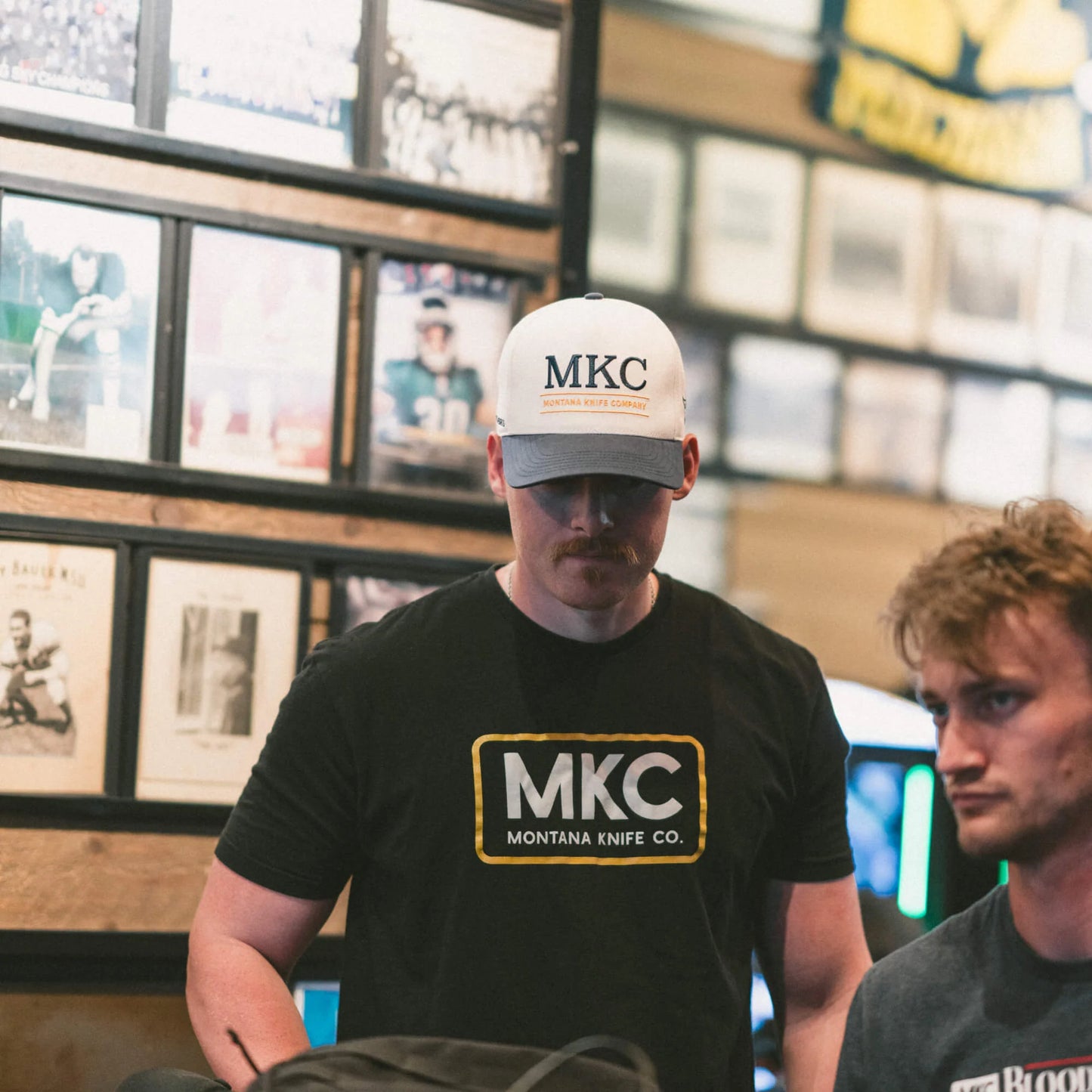 MKC UNIVERSITY HAT - IVORY/NAVY