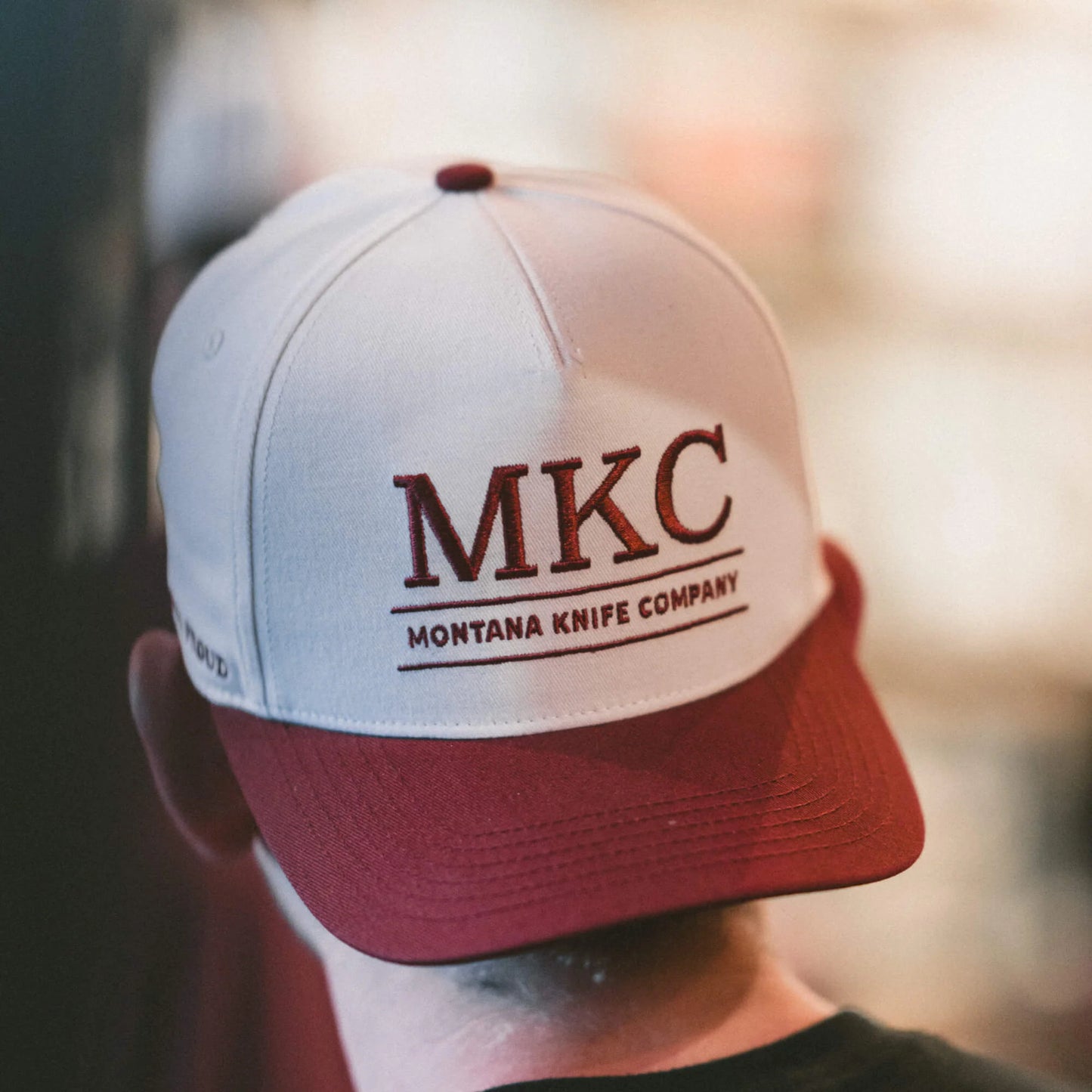 MKC UNIVERSITY HAT - IVORY/MAROON