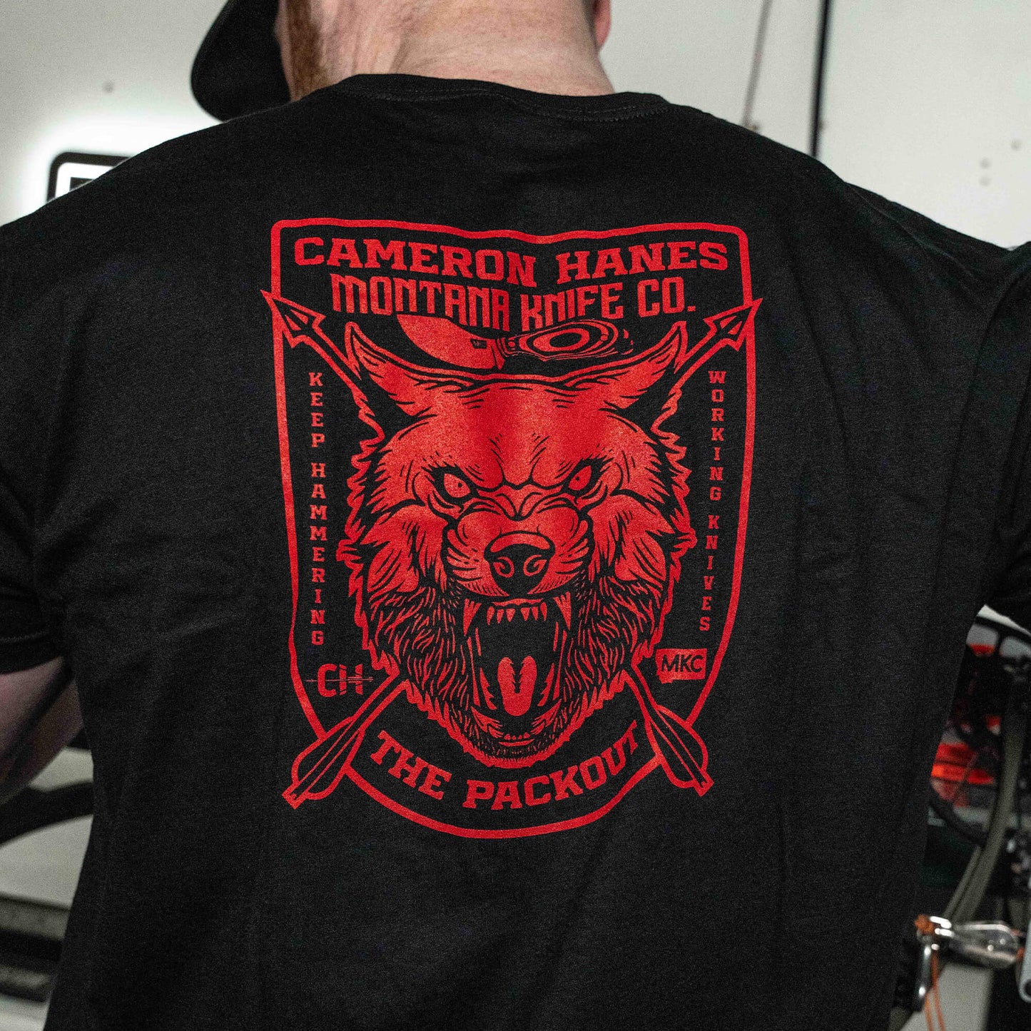 MKC X CAM HANES PACKOUT TEE - BLACK