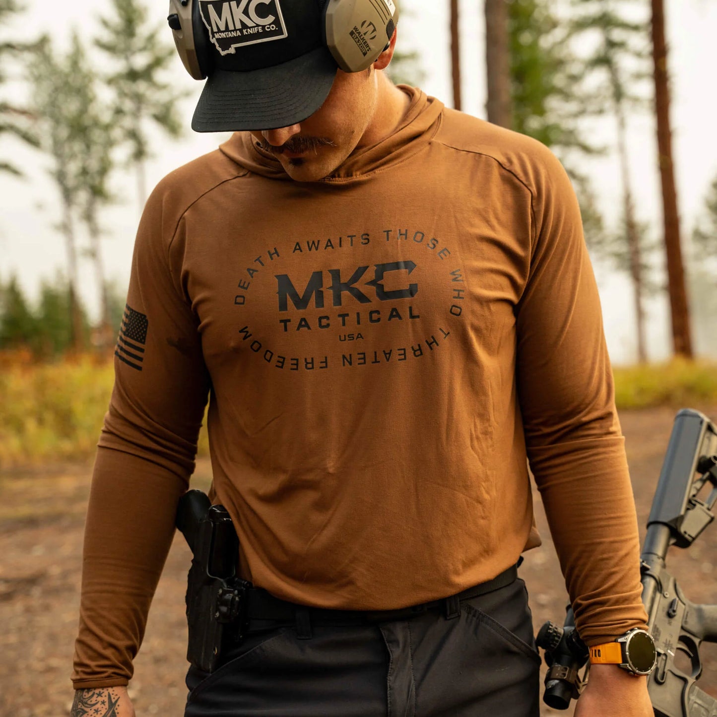 TACTICAL LIGHTWEIGHT BAMBOO HOODIE - COYOTE