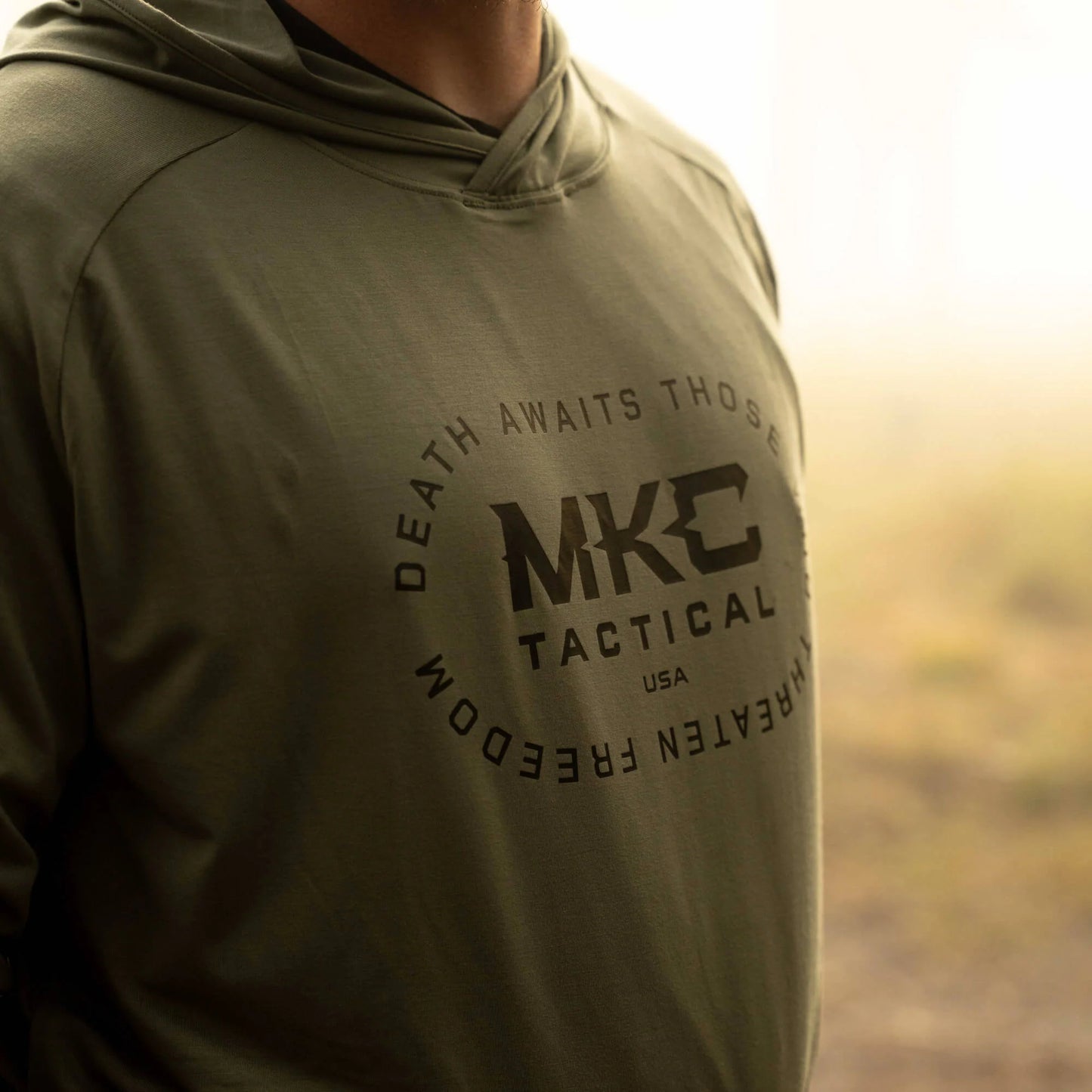 TACTICAL LIGHTWEIGHT BAMBOO HOODIE - OD GREEN