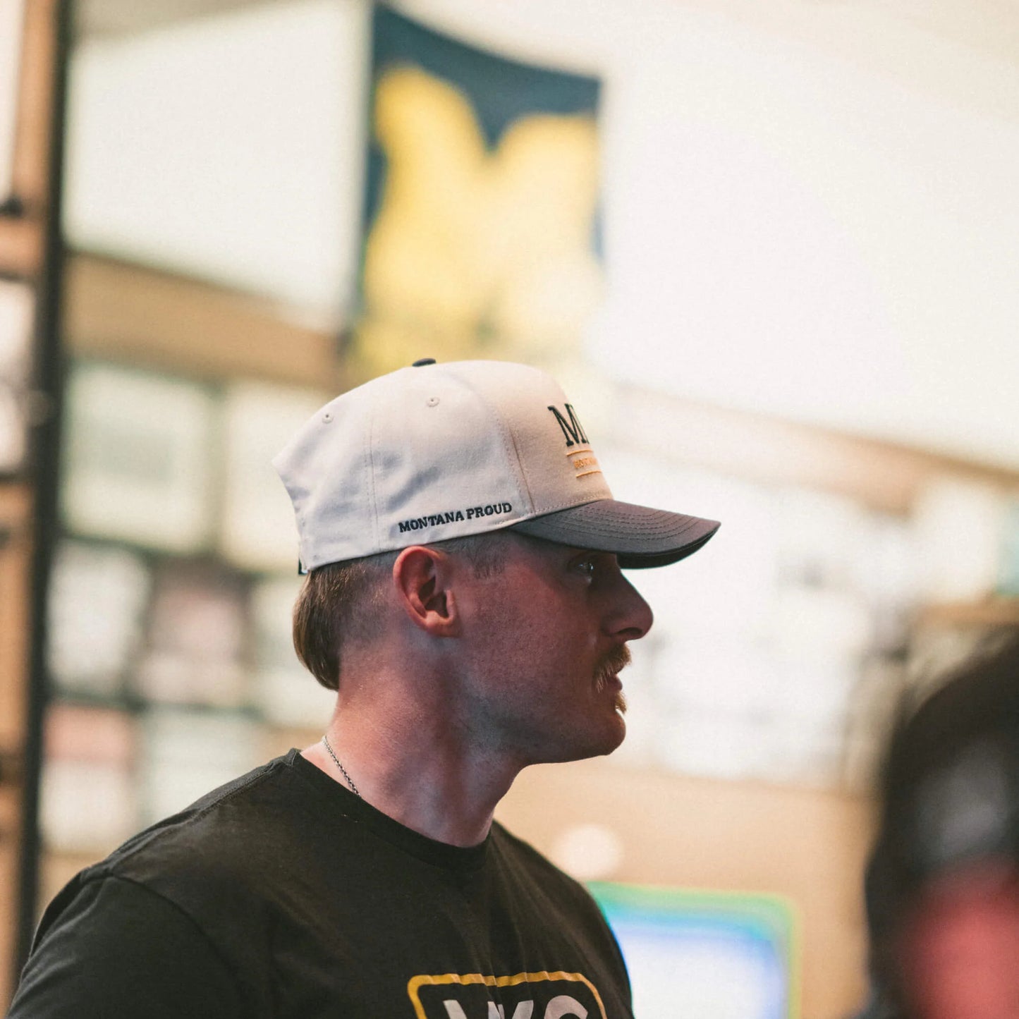 MKC UNIVERSITY HAT - IVORY/NAVY