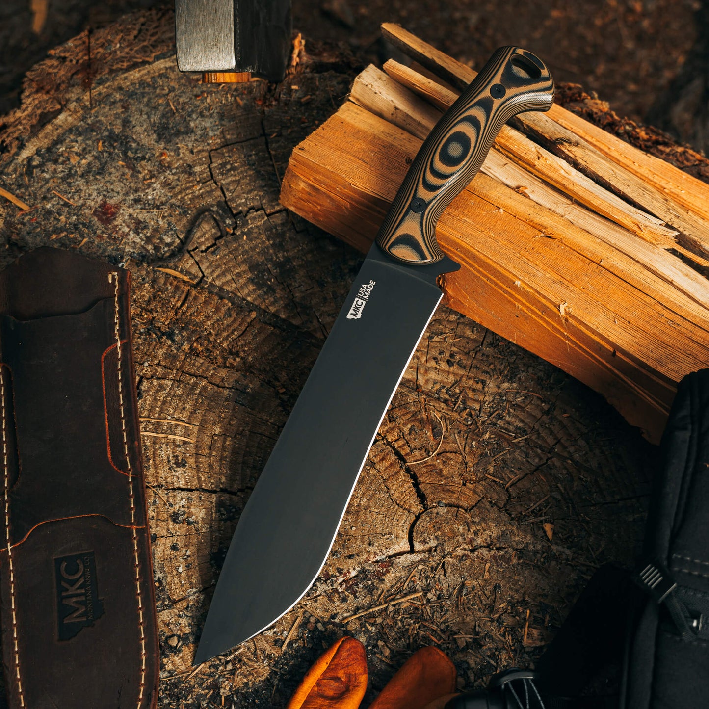 MKC CHOPPER - TAN & BLACK