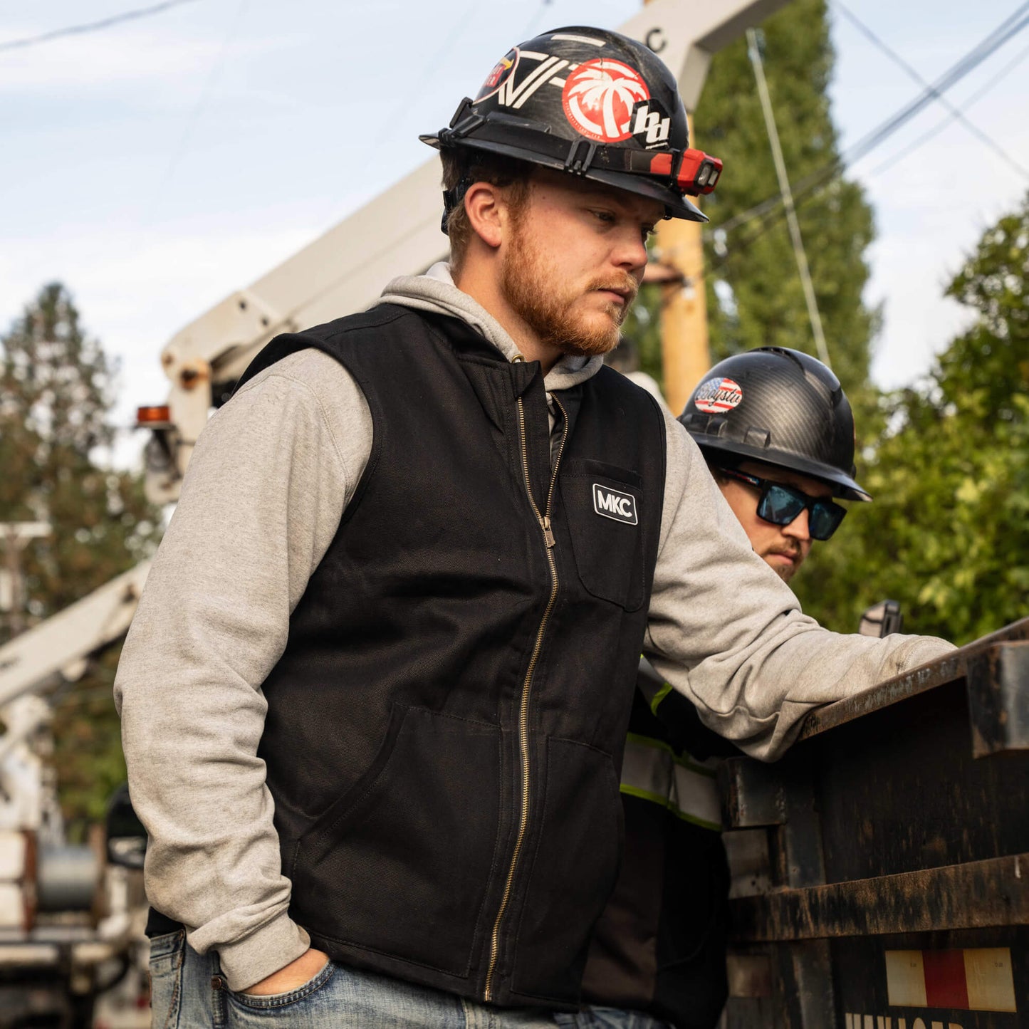 MKC CANVAS WORK VEST - BLACK