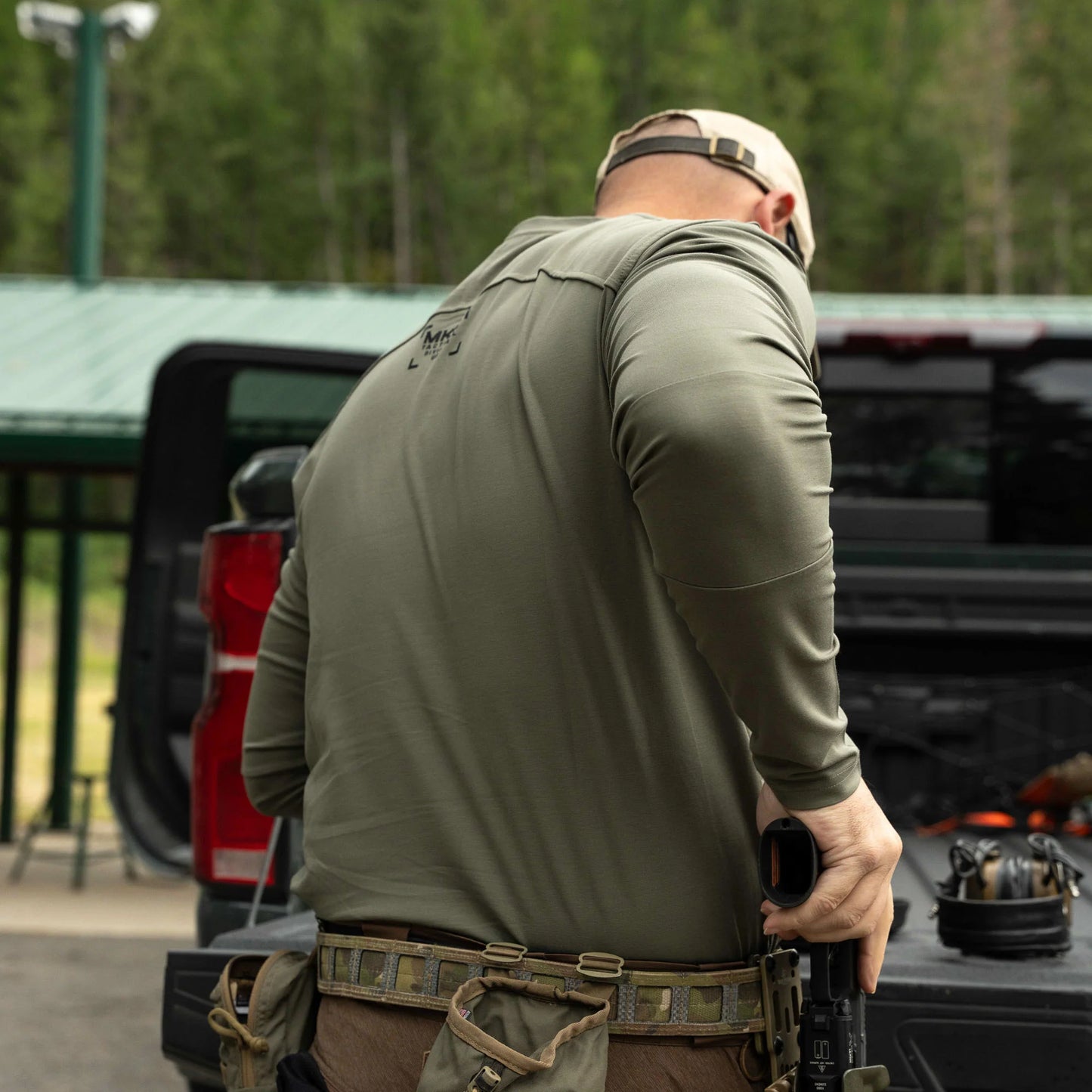 RANGE DAY PERFORMANCE LONG SLEEVE - OD GREEN