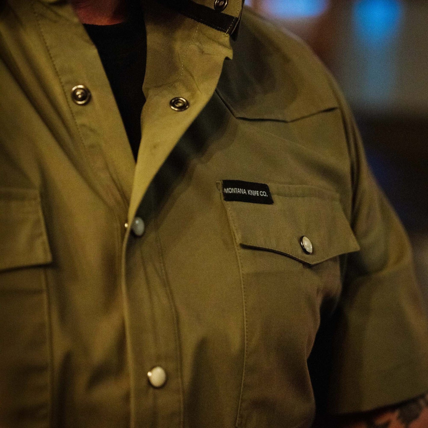 SEELEY S/S BUTTON-UP SHIRT - OLIVE