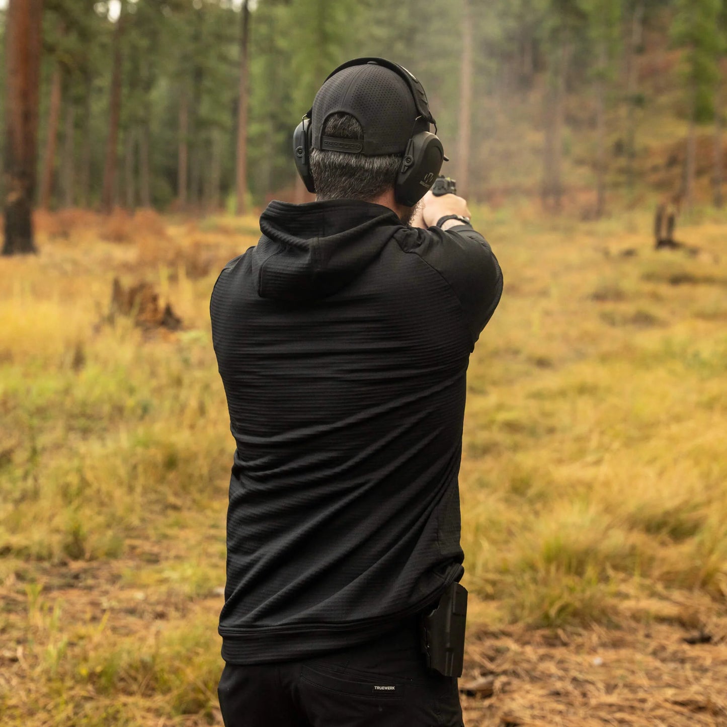 MKC WAFFLE KNIT PERFORMANCE HOODIE - SHADOW