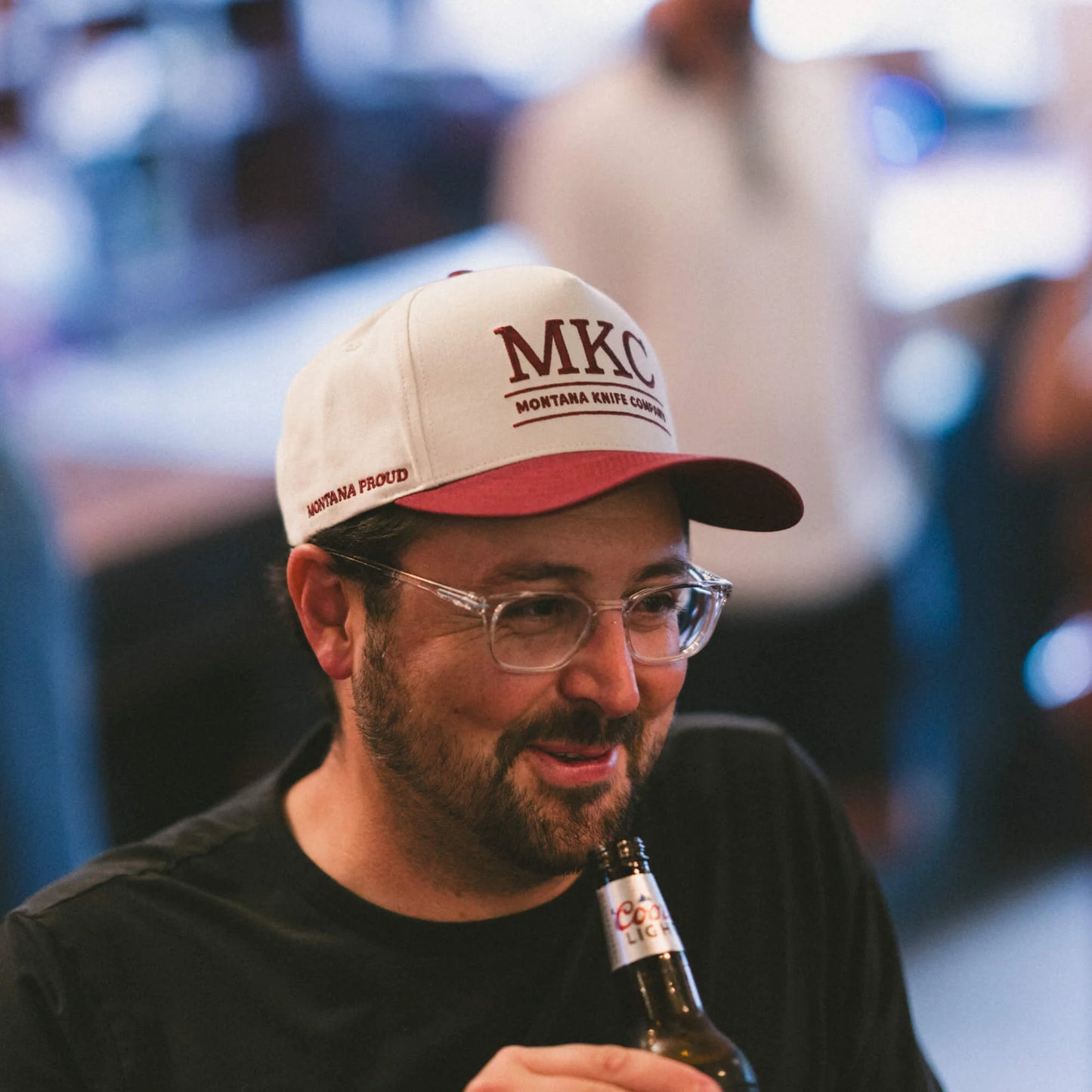 MKC UNIVERSITY HAT - IVORY/MAROON