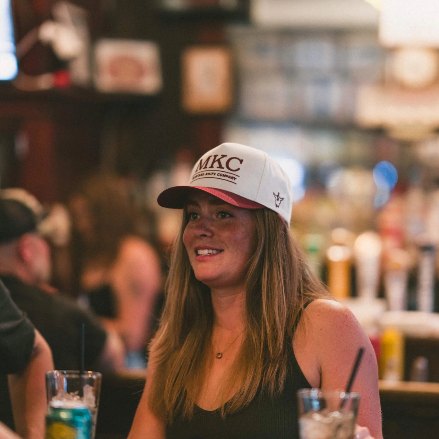 MKC UNIVERSITY HAT - IVORY/MAROON