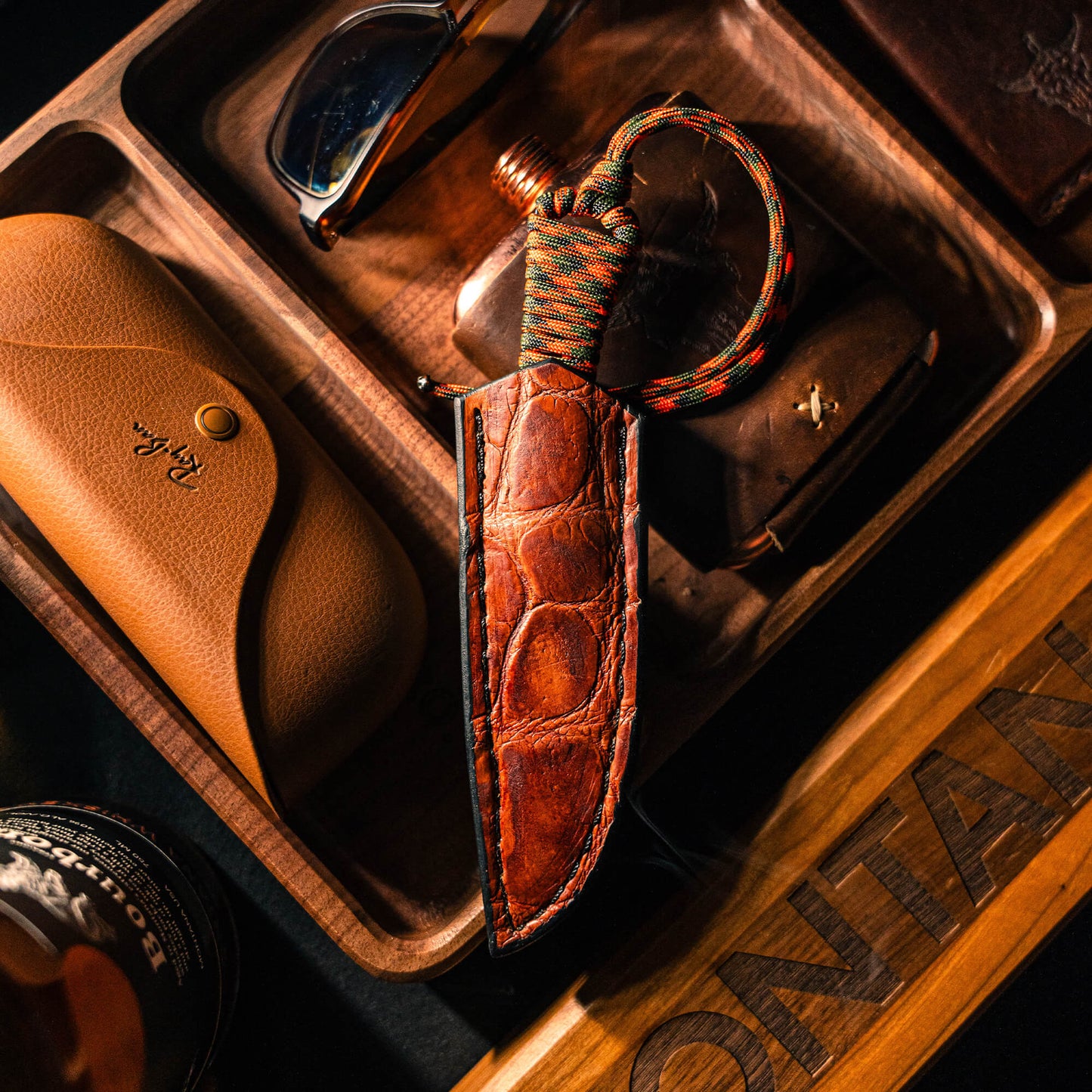 MINI GATOR LEATHER SHEATH - CONCEALED POCKET CARRY