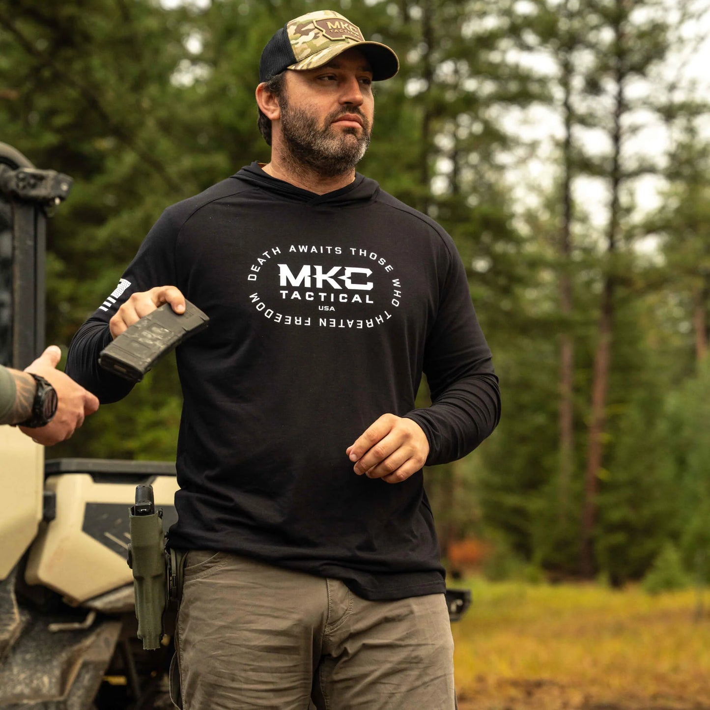 TACTICAL LIGHTWEIGHT BAMBOO HOODIE - SHADOW