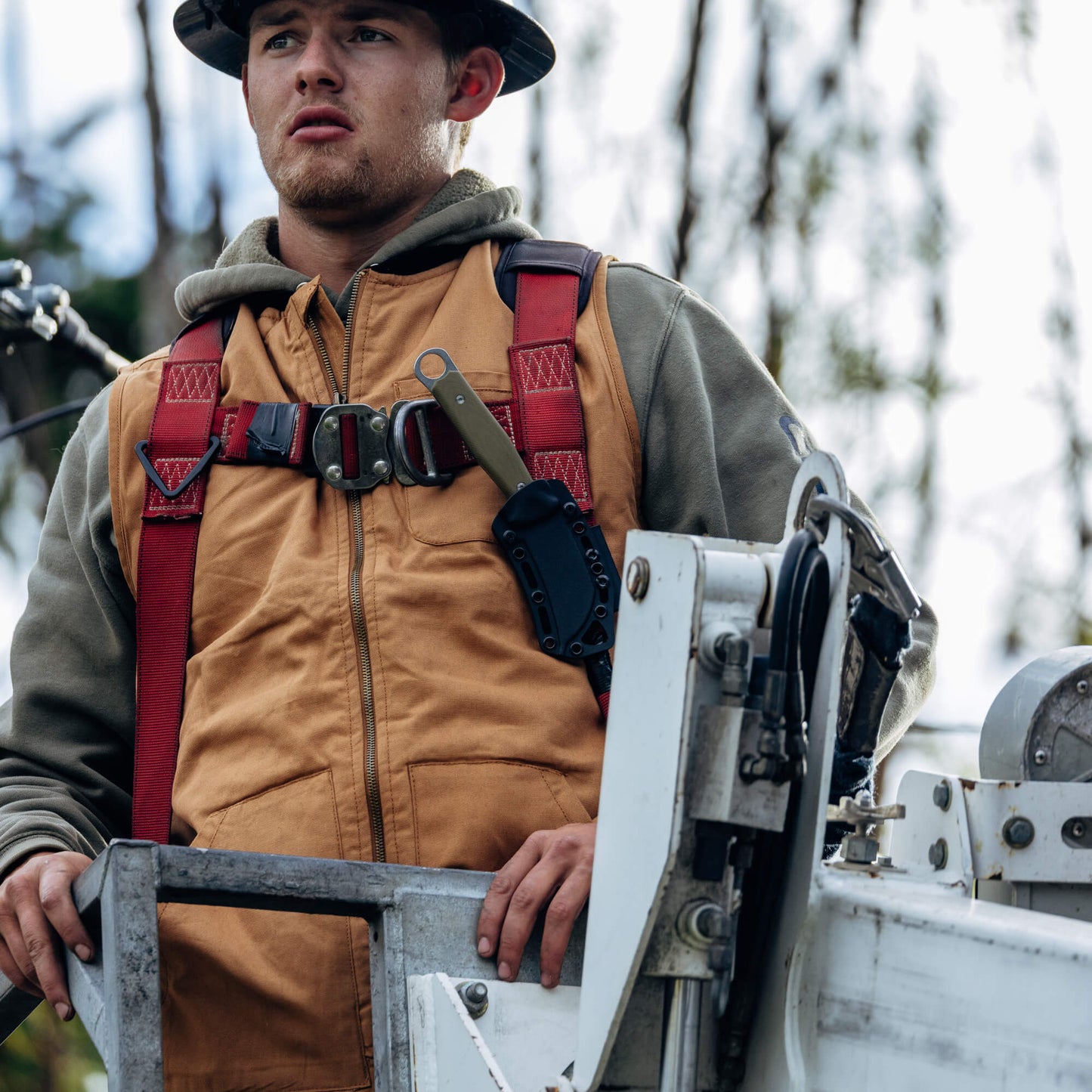 MKC CANVAS WORK VEST - TAN