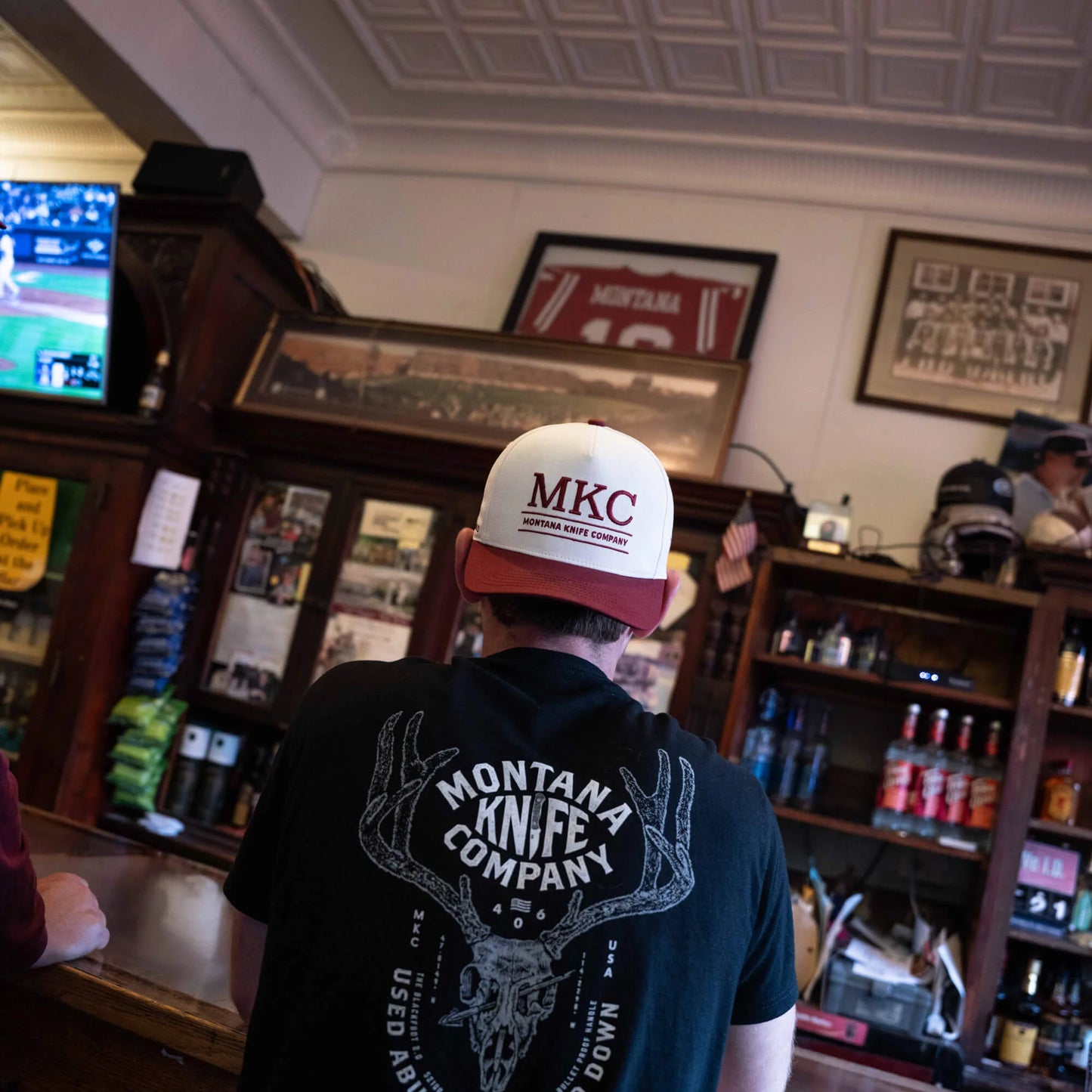 MKC UNIVERSITY HAT - IVORY/MAROON