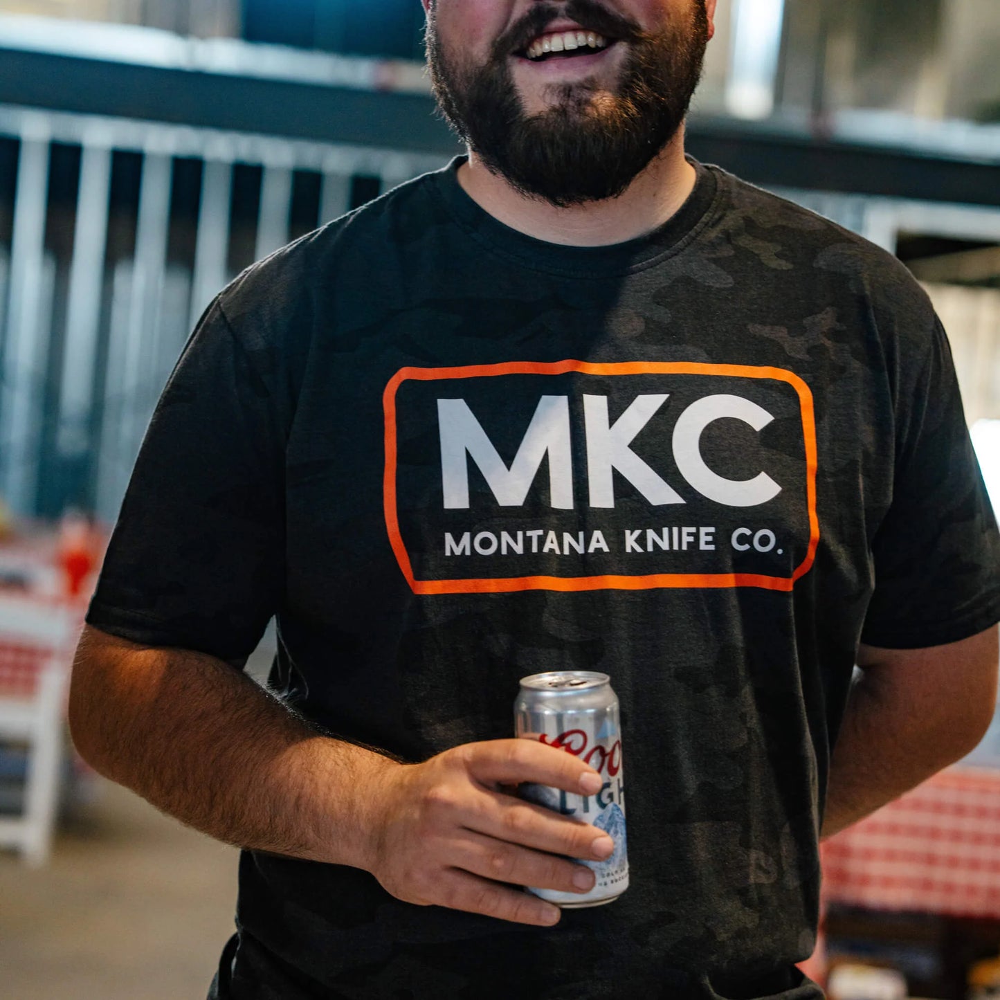 MKC LOGO TEE - DARK WOODLAND CAMO