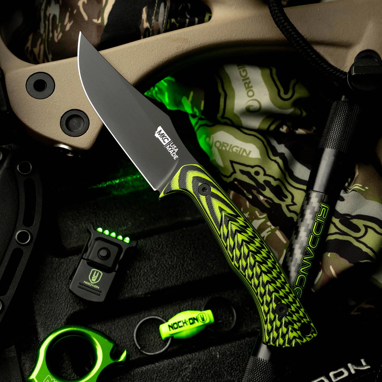 TRIUMPH PRO - NOCK ON NEON GREEN & BLACK