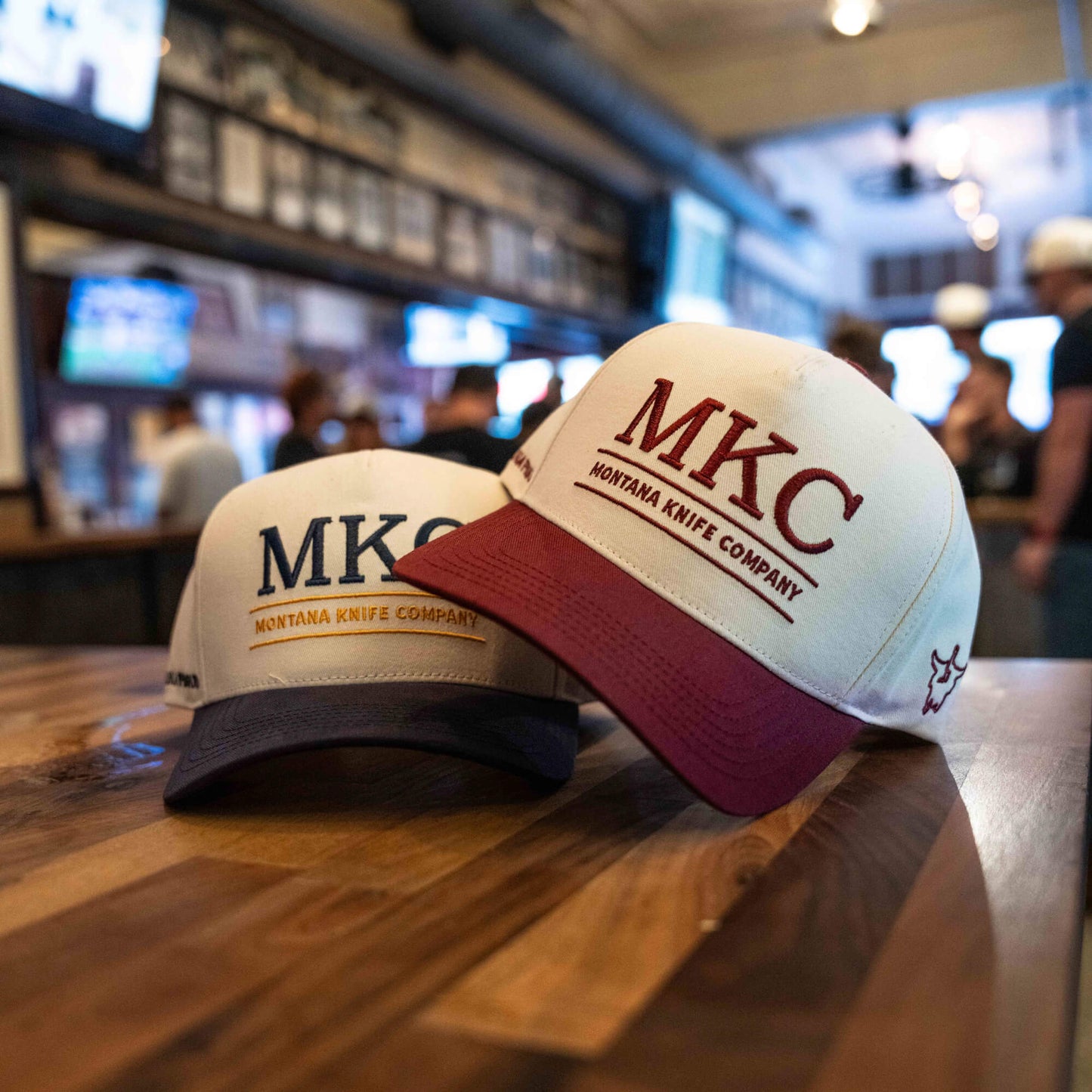 MKC UNIVERSITY HAT - IVORY/MAROON