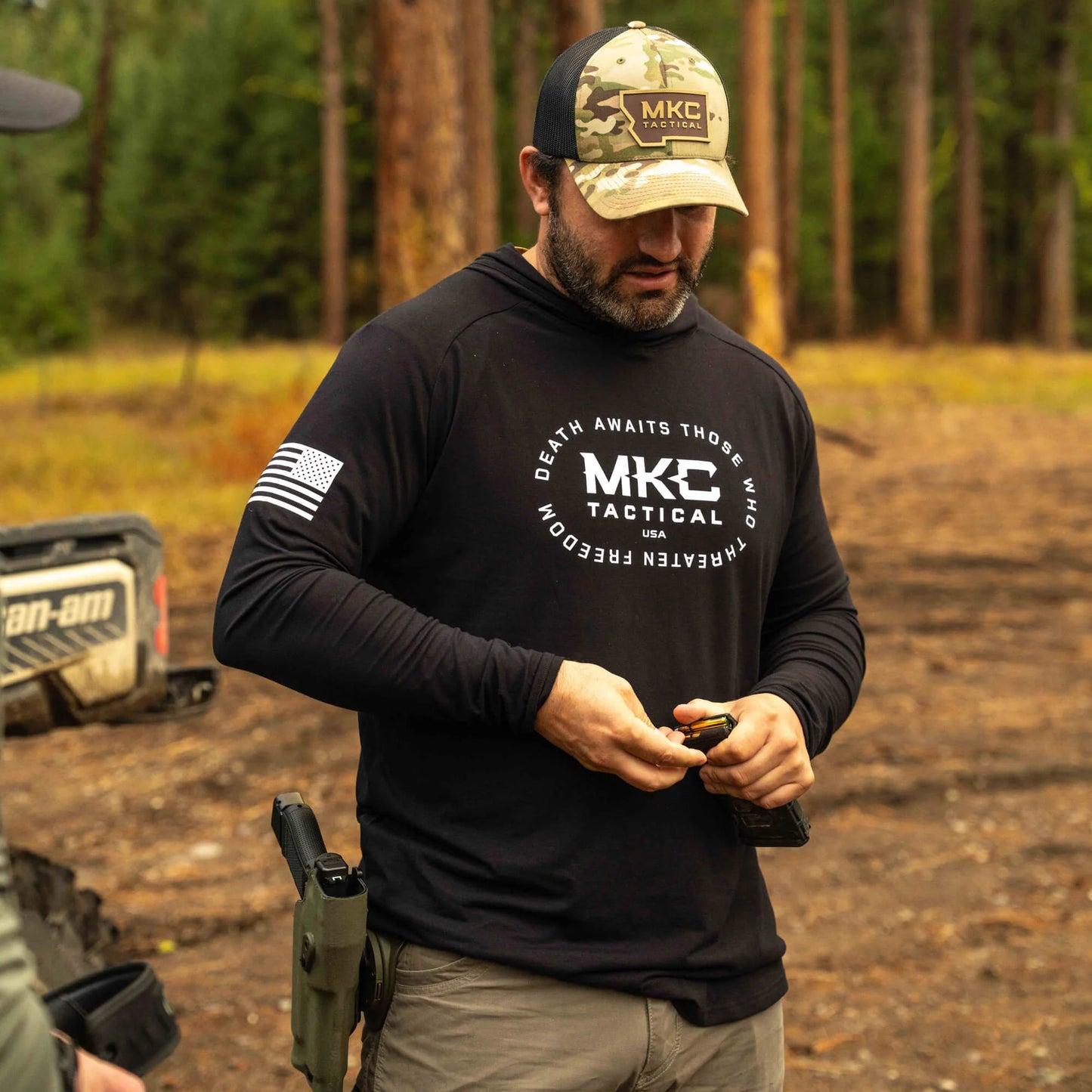 TACTICAL LIGHTWEIGHT BAMBOO HOODIE - SHADOW