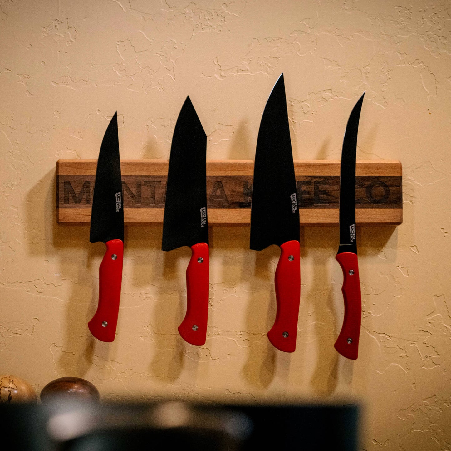 MKC CULINARY SMALL KNIFE HANG - DARK WOOD FINISH