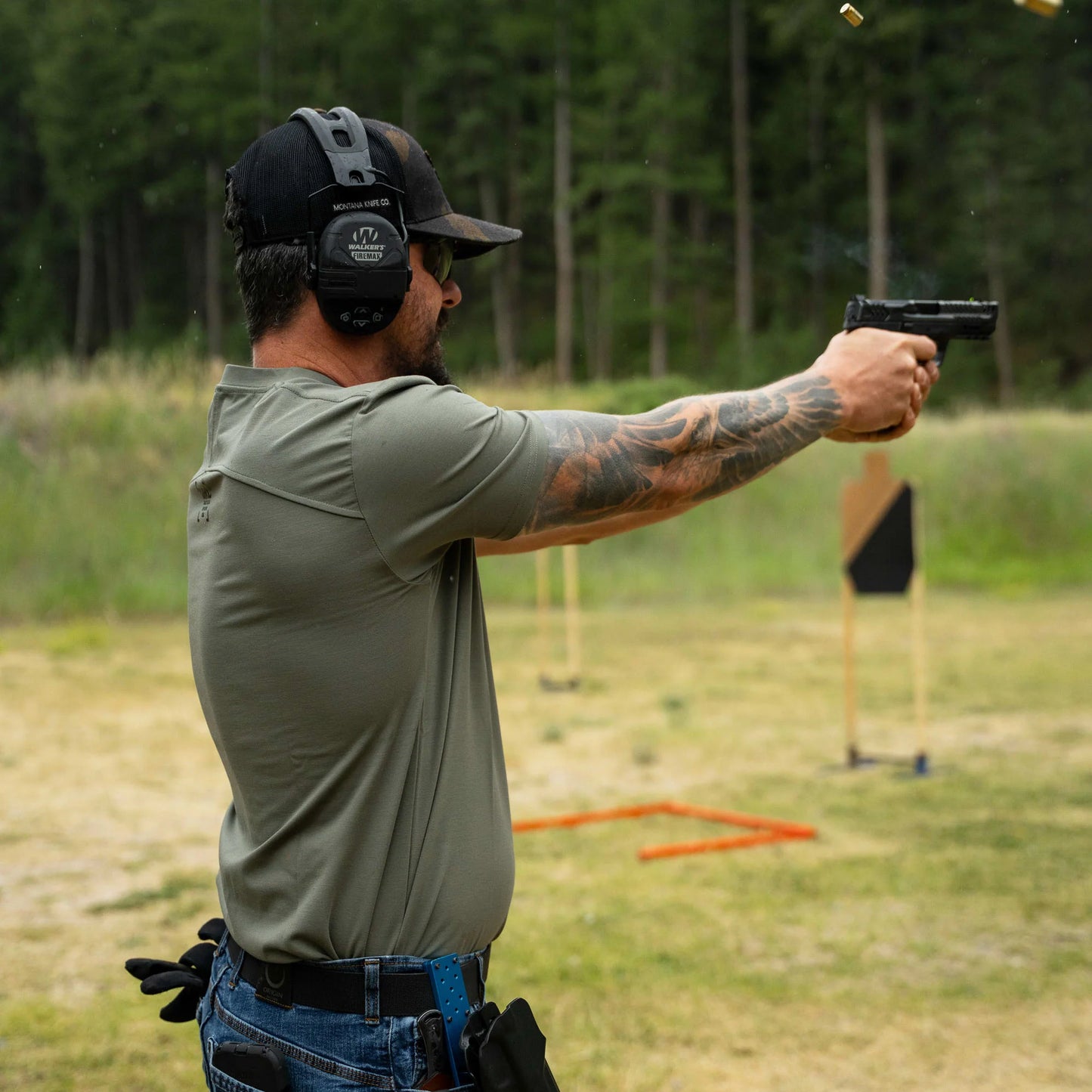RANGE DAY PERFORMANCE SHORT SLEEVE - OD GREEN