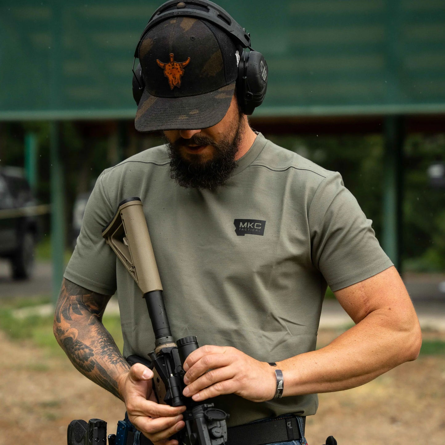 RANGE DAY PERFORMANCE SHORT SLEEVE - OD GREEN