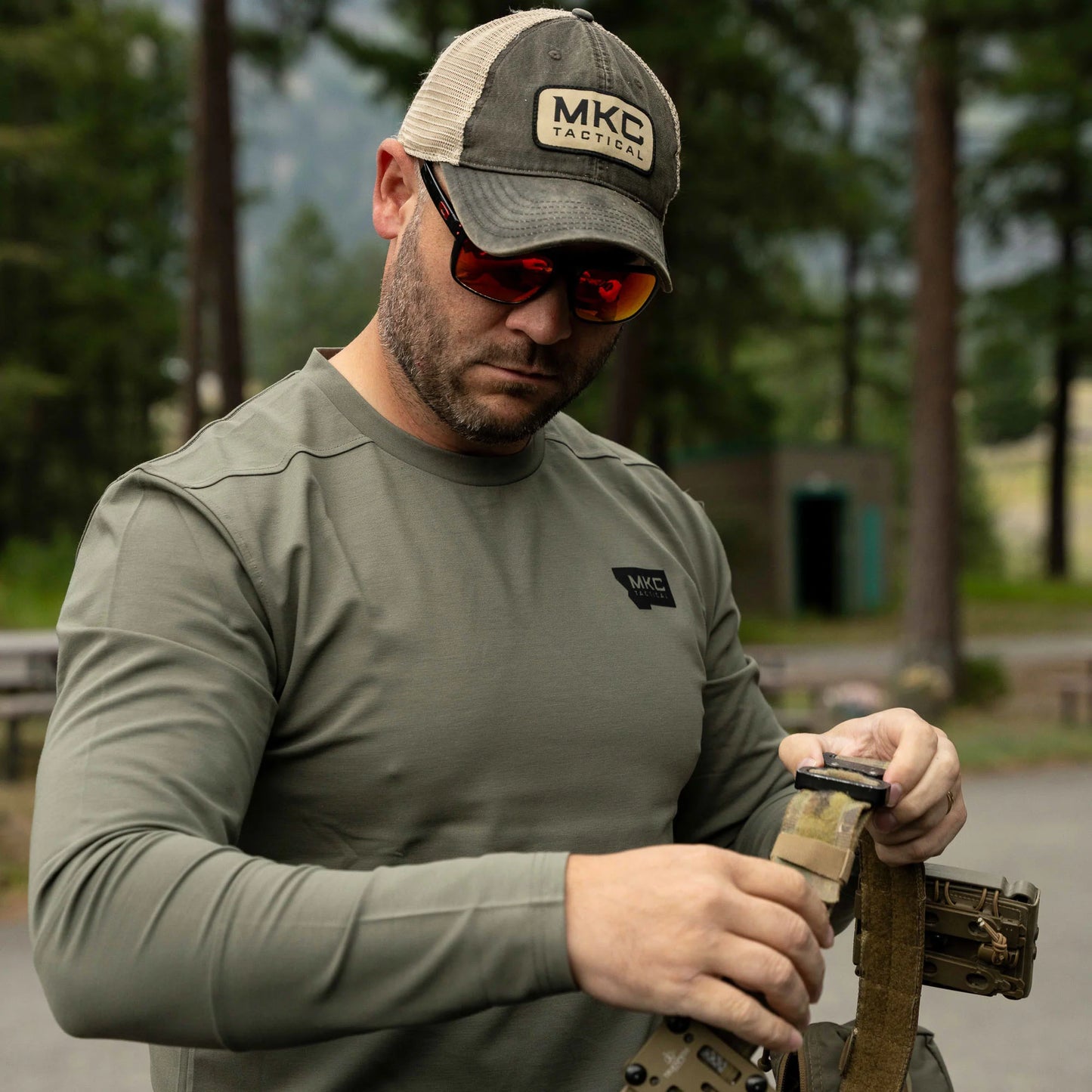 RANGE DAY PERFORMANCE LONG SLEEVE - OD GREEN