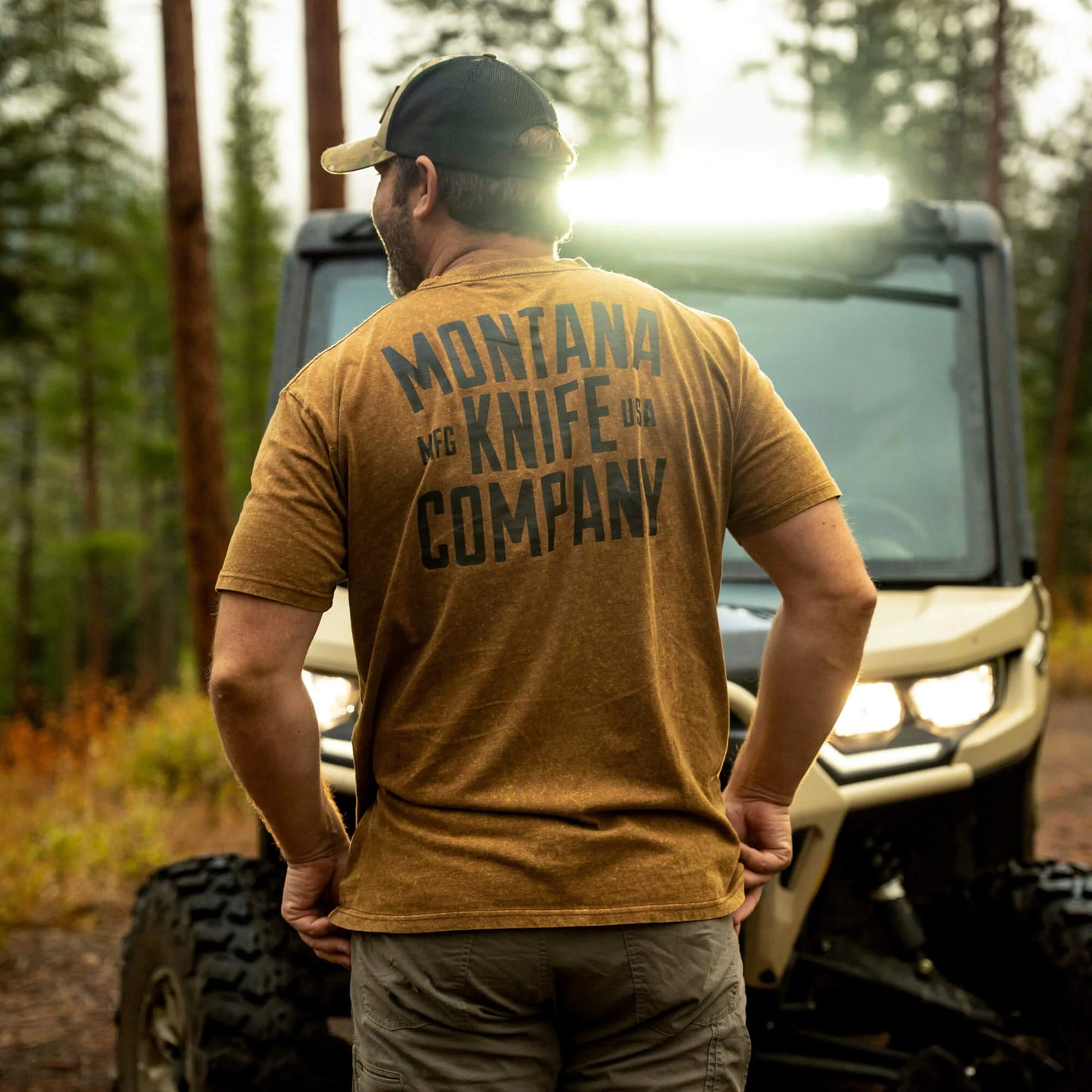 MKC STONEWASH TEE - COYOTE