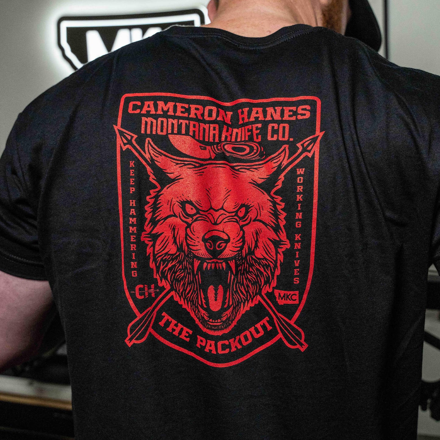 MKC X CAM HANES PACKOUT TEE - BLACK