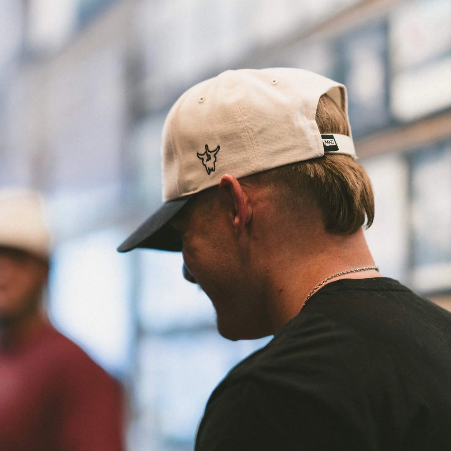 MKC UNIVERSITY HAT - IVORY/NAVY