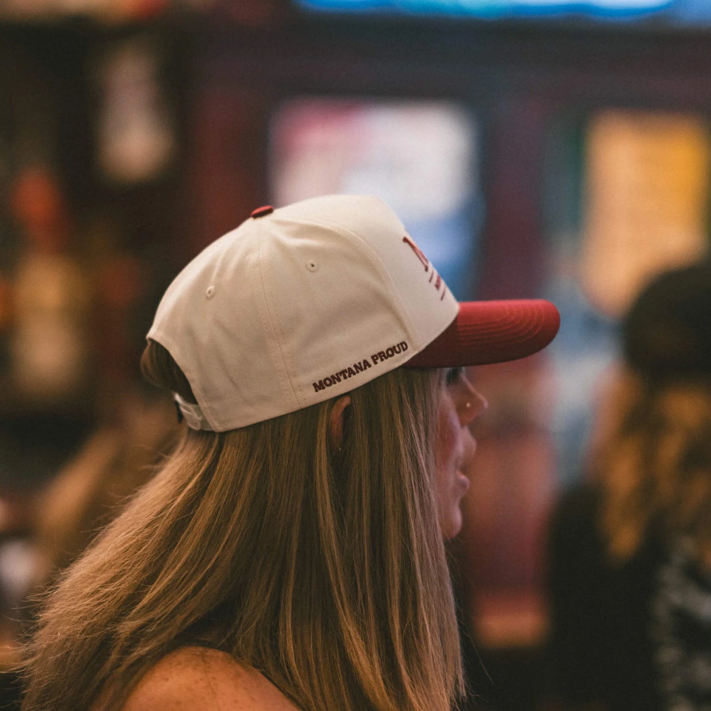 MKC UNIVERSITY HAT - IVORY/MAROON