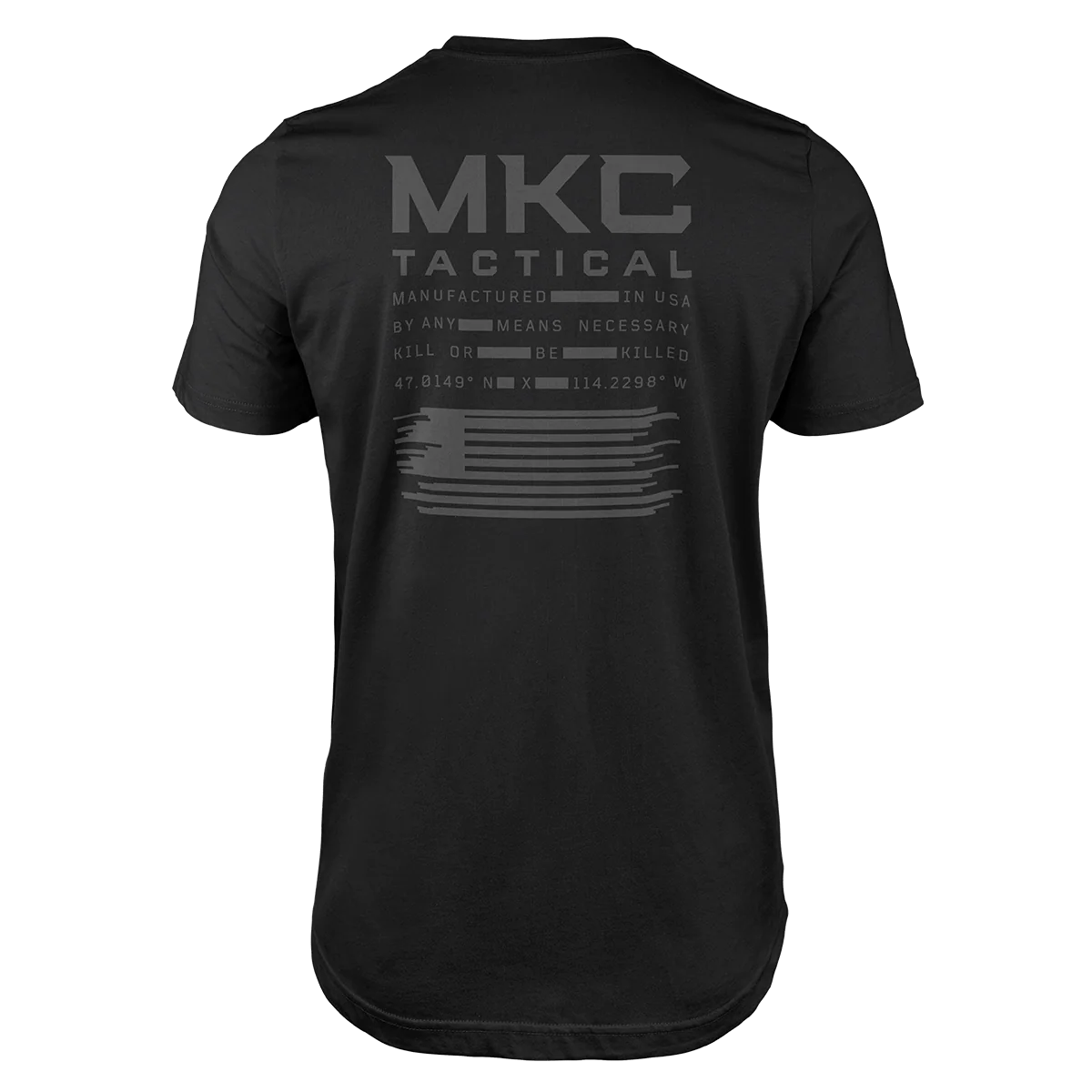 MKC TACTICAL STACKED TEE - BLACK