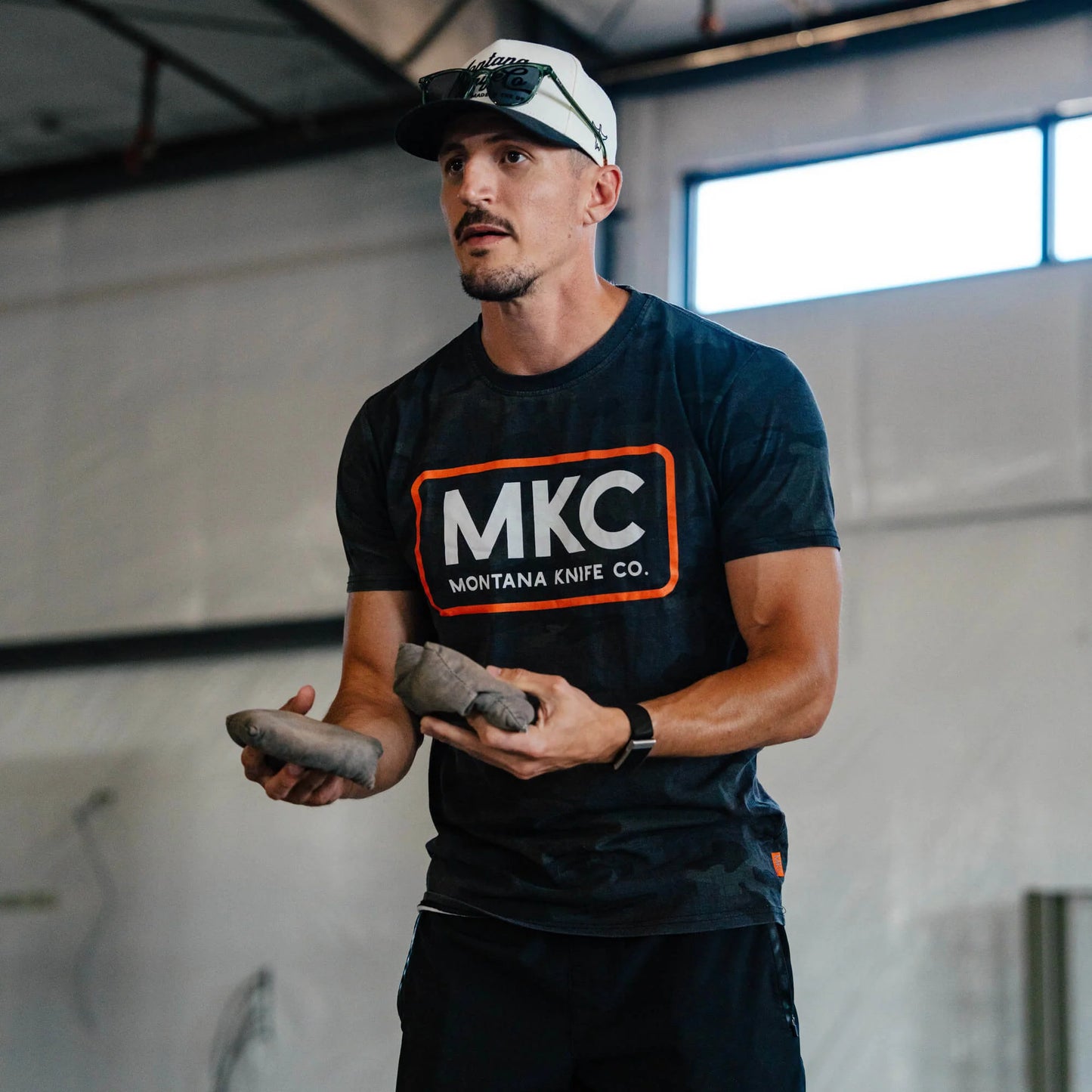 MKC LOGO TEE - DARK WOODLAND CAMO