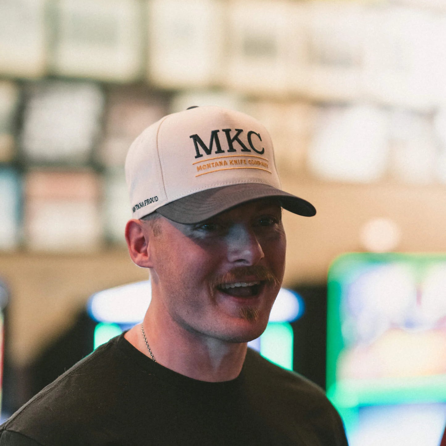 MKC UNIVERSITY HAT - IVORY/NAVY