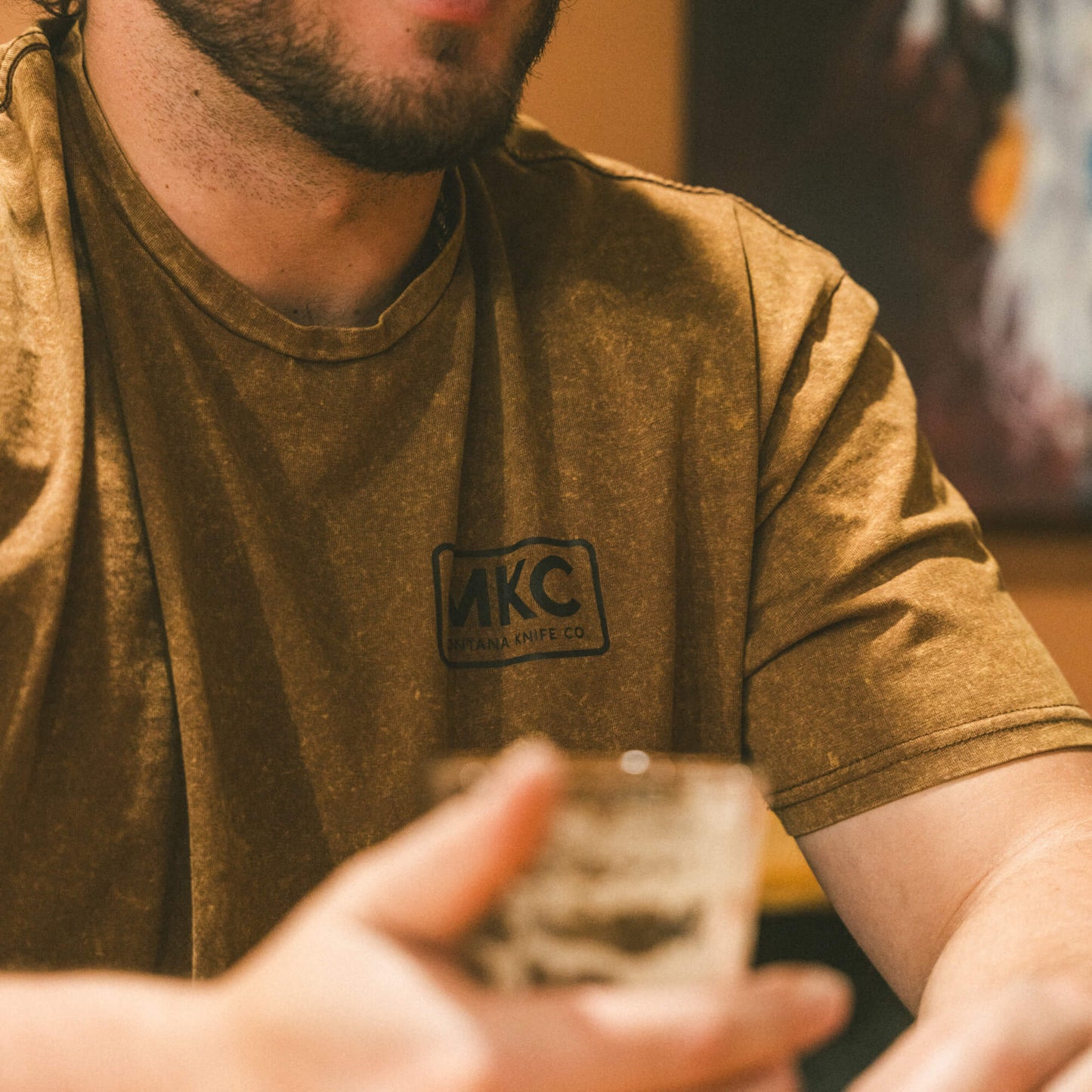 MKC STONEWASH TEE - COYOTE