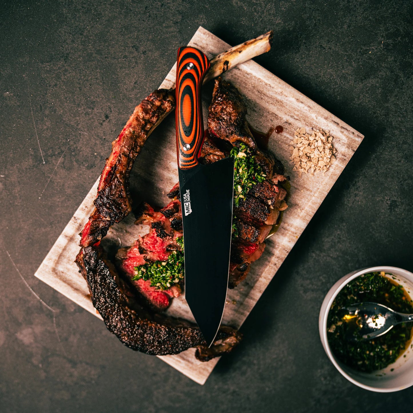 SMITH RIVER SANTOKU - ORANGE & BLACK