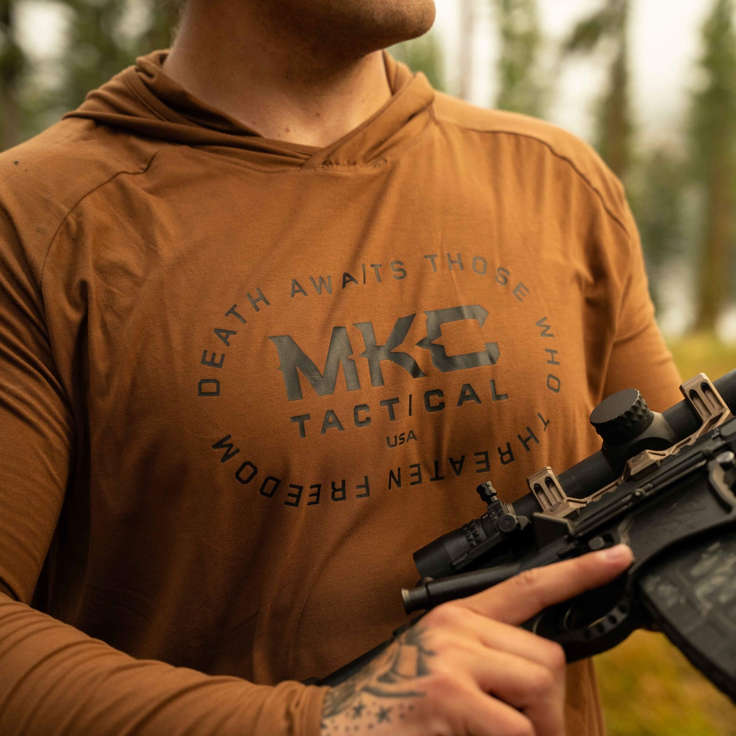 TACTICAL LIGHTWEIGHT BAMBOO HOODIE - COYOTE