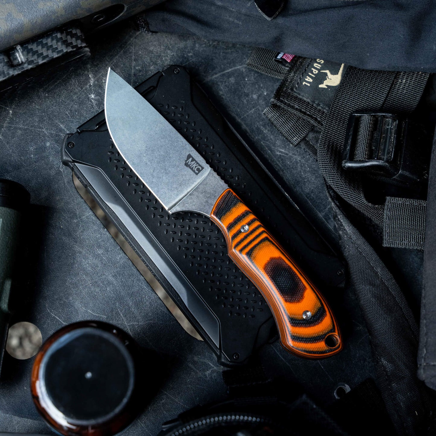 ELKHORN SKINNER - ORANGE & BLACK