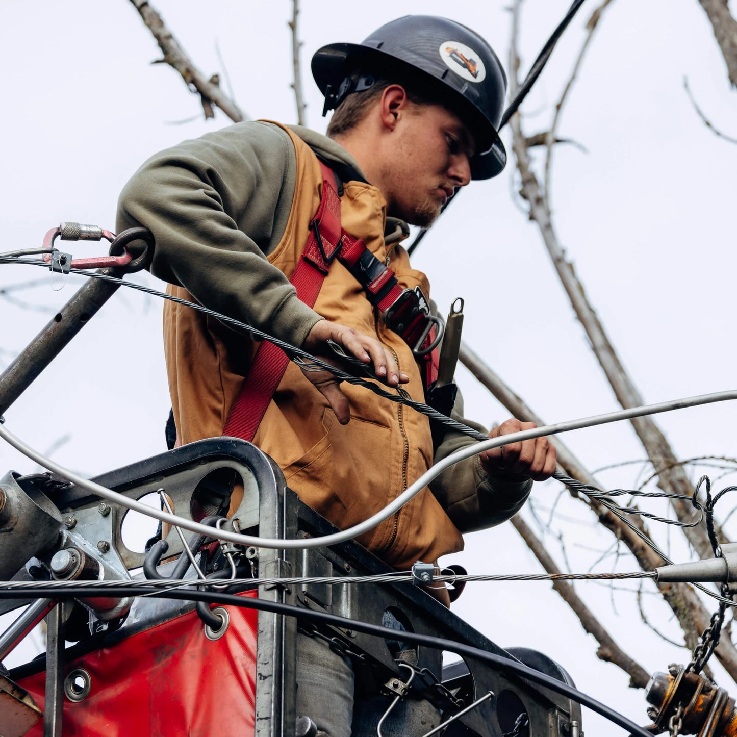 MKC CANVAS WORK VEST - TAN