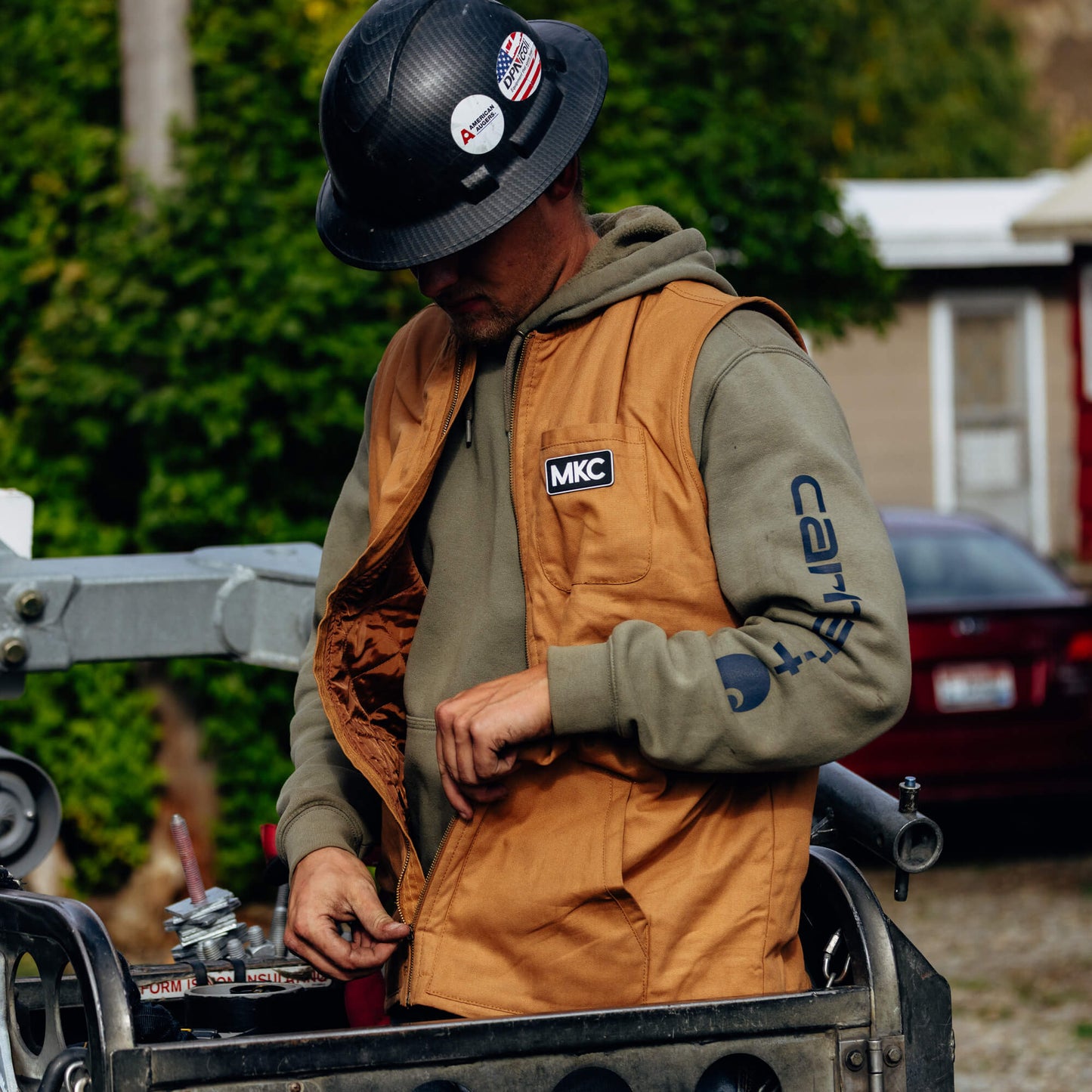 MKC CANVAS WORK VEST - TAN