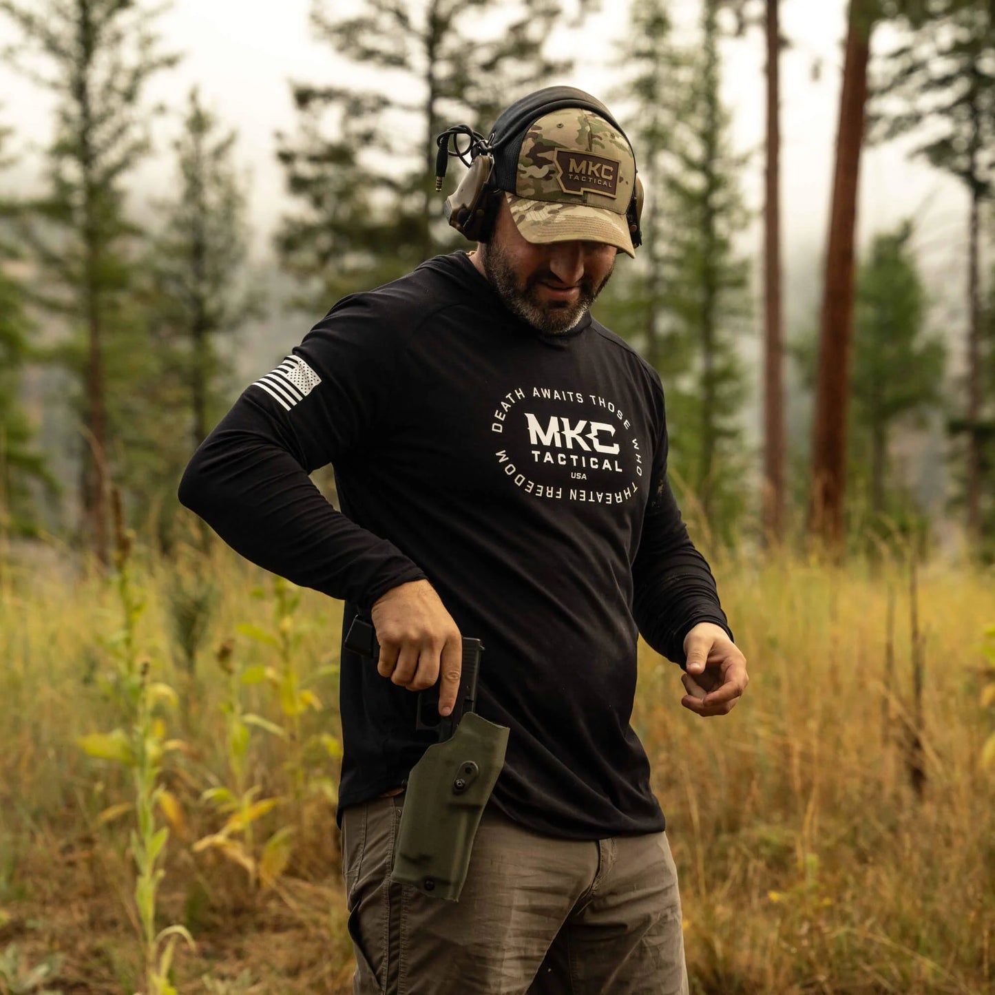 TACTICAL LIGHTWEIGHT BAMBOO HOODIE - SHADOW