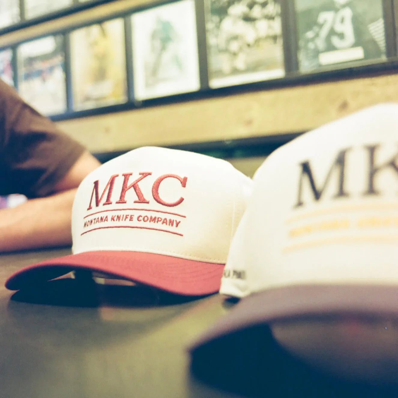 MKC UNIVERSITY HAT - IVORY/MAROON