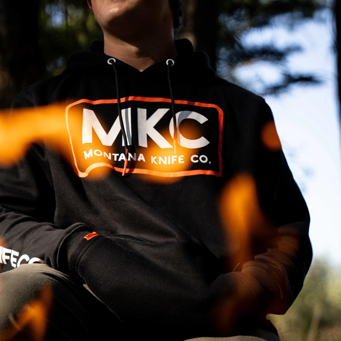 MKC FLEECE HOODIE - BLACK