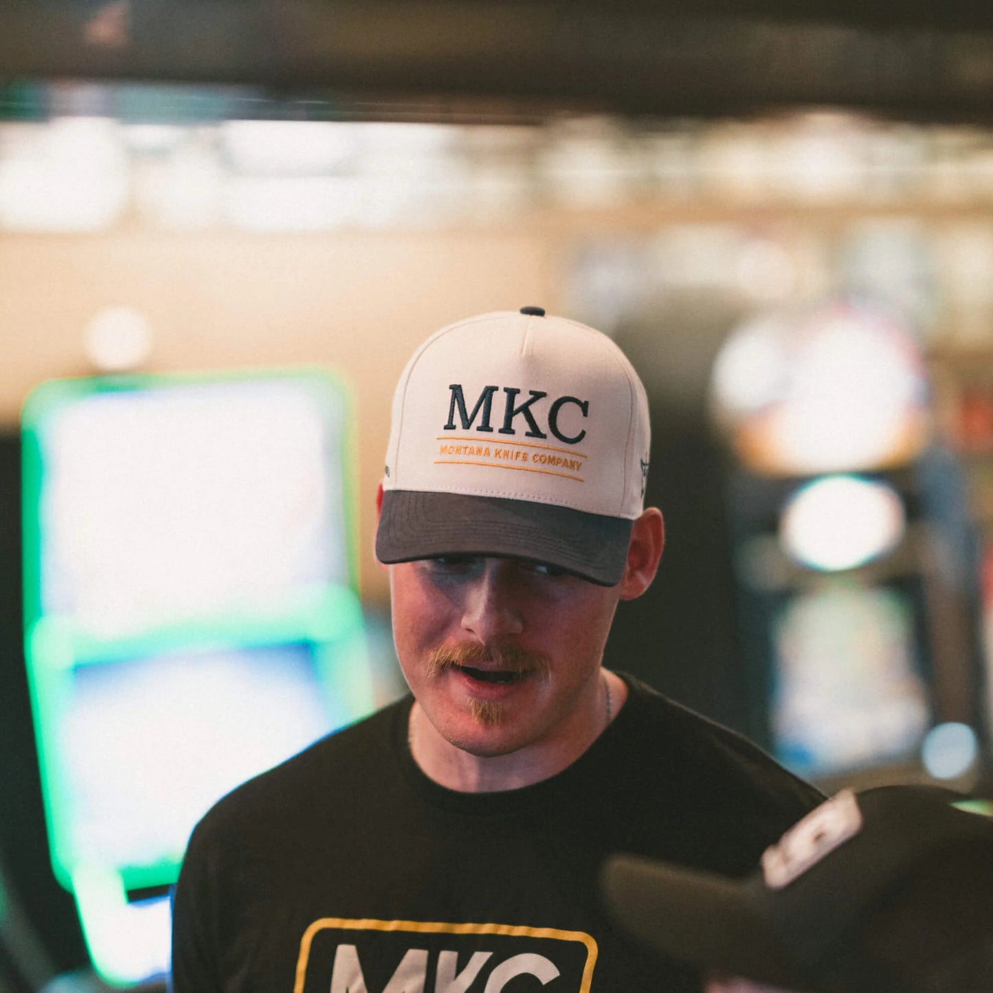 MKC UNIVERSITY HAT - IVORY/NAVY