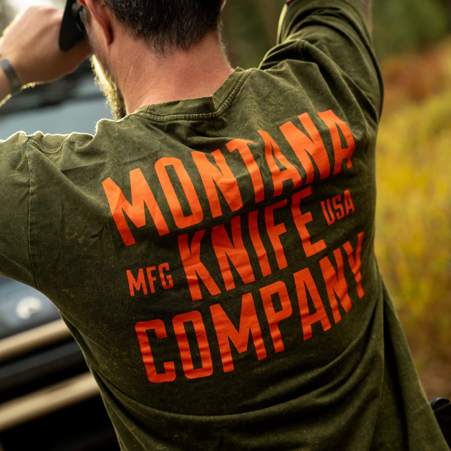 MKC STONEWASH TEE - DARK ARMY