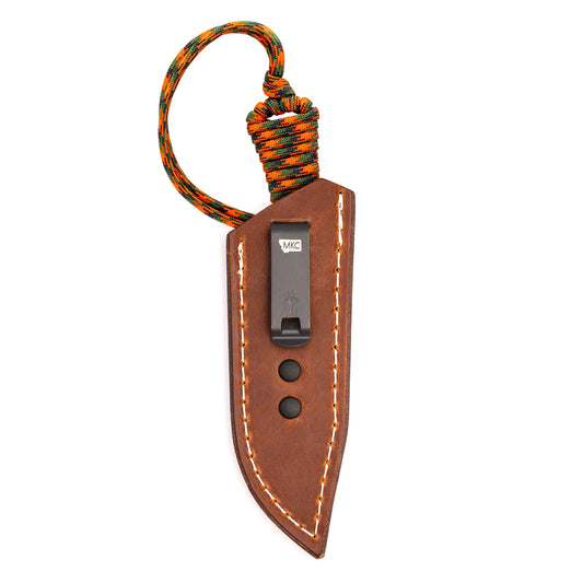 MINI STONED GOAT LEATHER SHEATH - CONCEALED POCKET CARRY