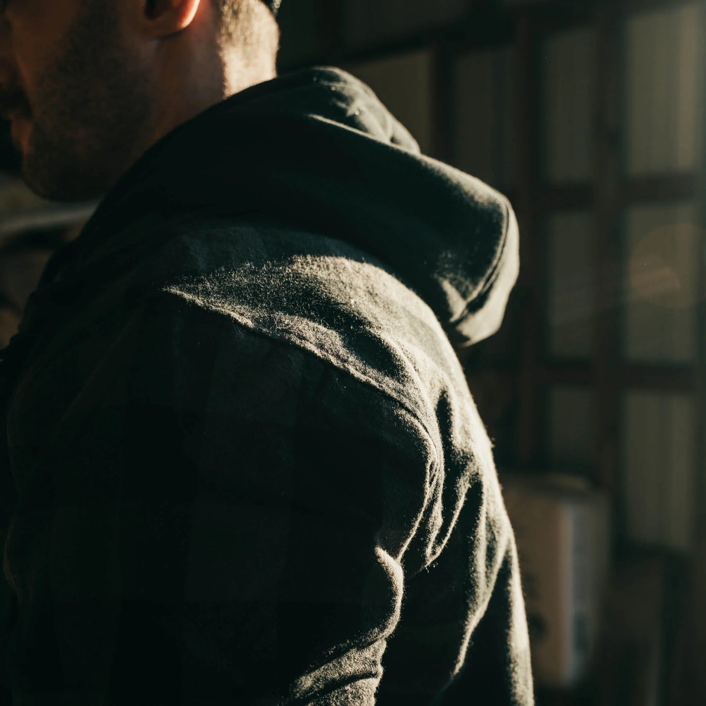 BIG TIMBER HOODED FLANNEL - GREY