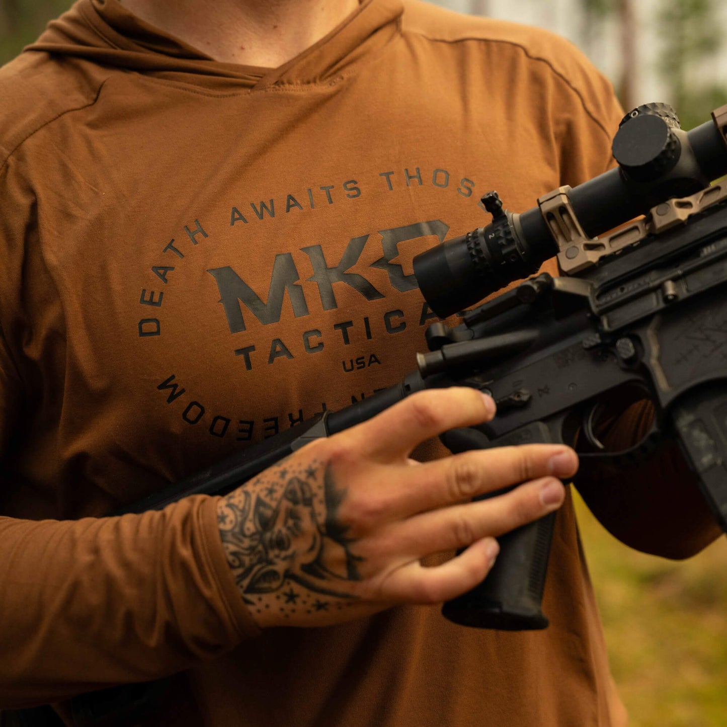 TACTICAL LIGHTWEIGHT BAMBOO HOODIE - COYOTE
