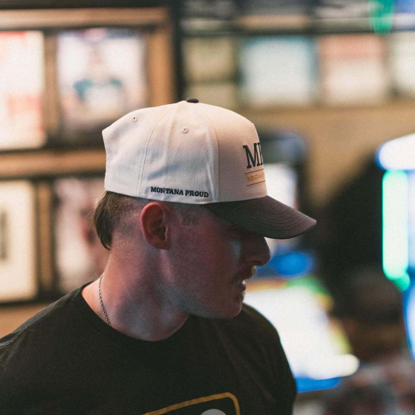 MKC UNIVERSITY HAT - IVORY/NAVY