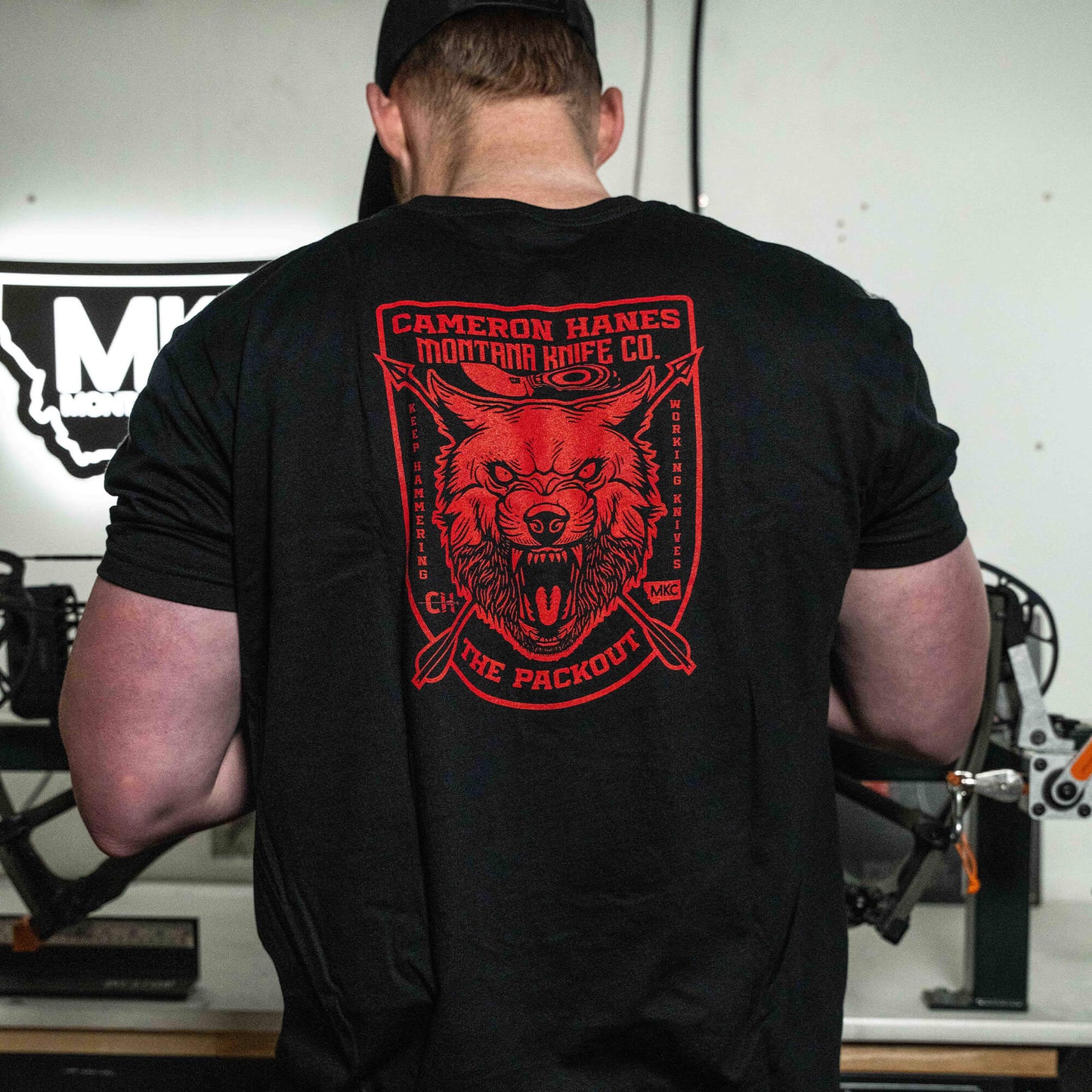 MKC X CAM HANES PACKOUT TEE - BLACK